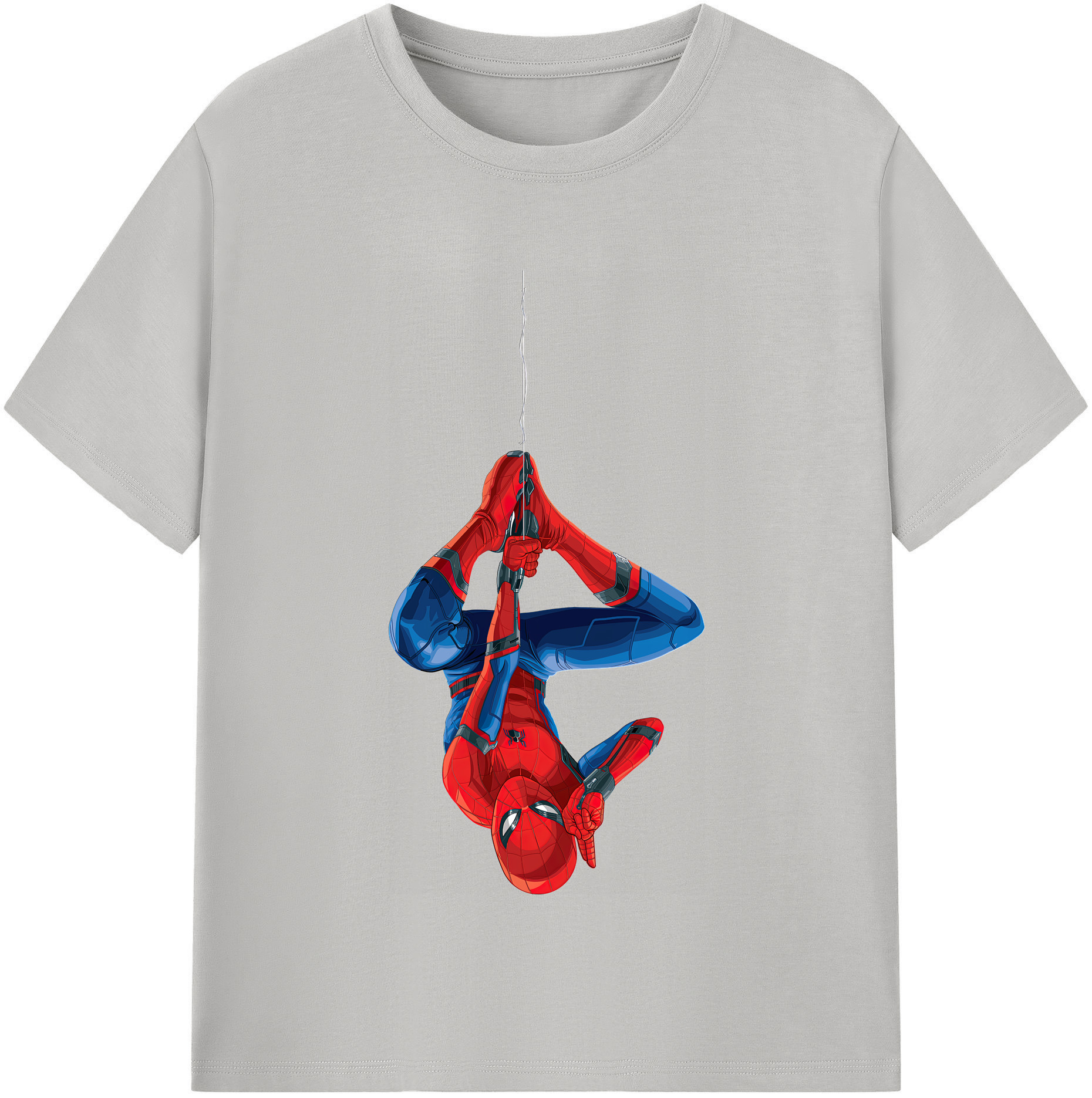（画像用） Spider Man スパイダーマン 綿100％半袖Tシャツ（フロントプリント）