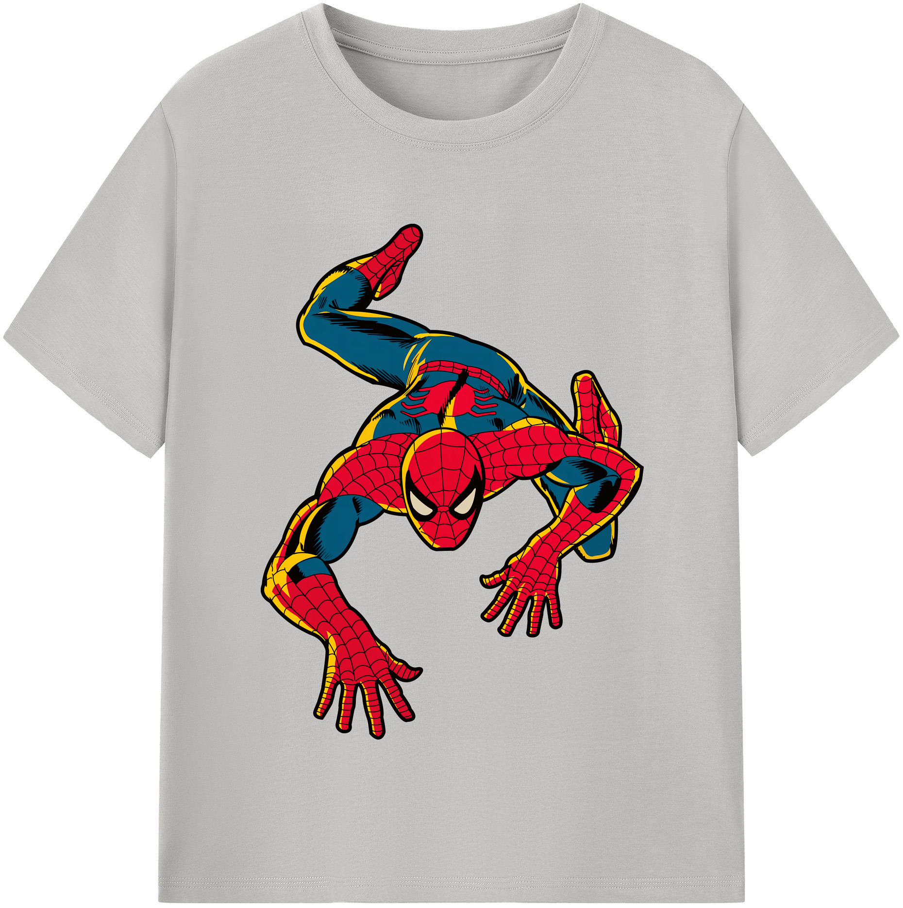 （画像用） Spider Man スパイダーマン 綿100％半袖Tシャツ（フロントプリント）