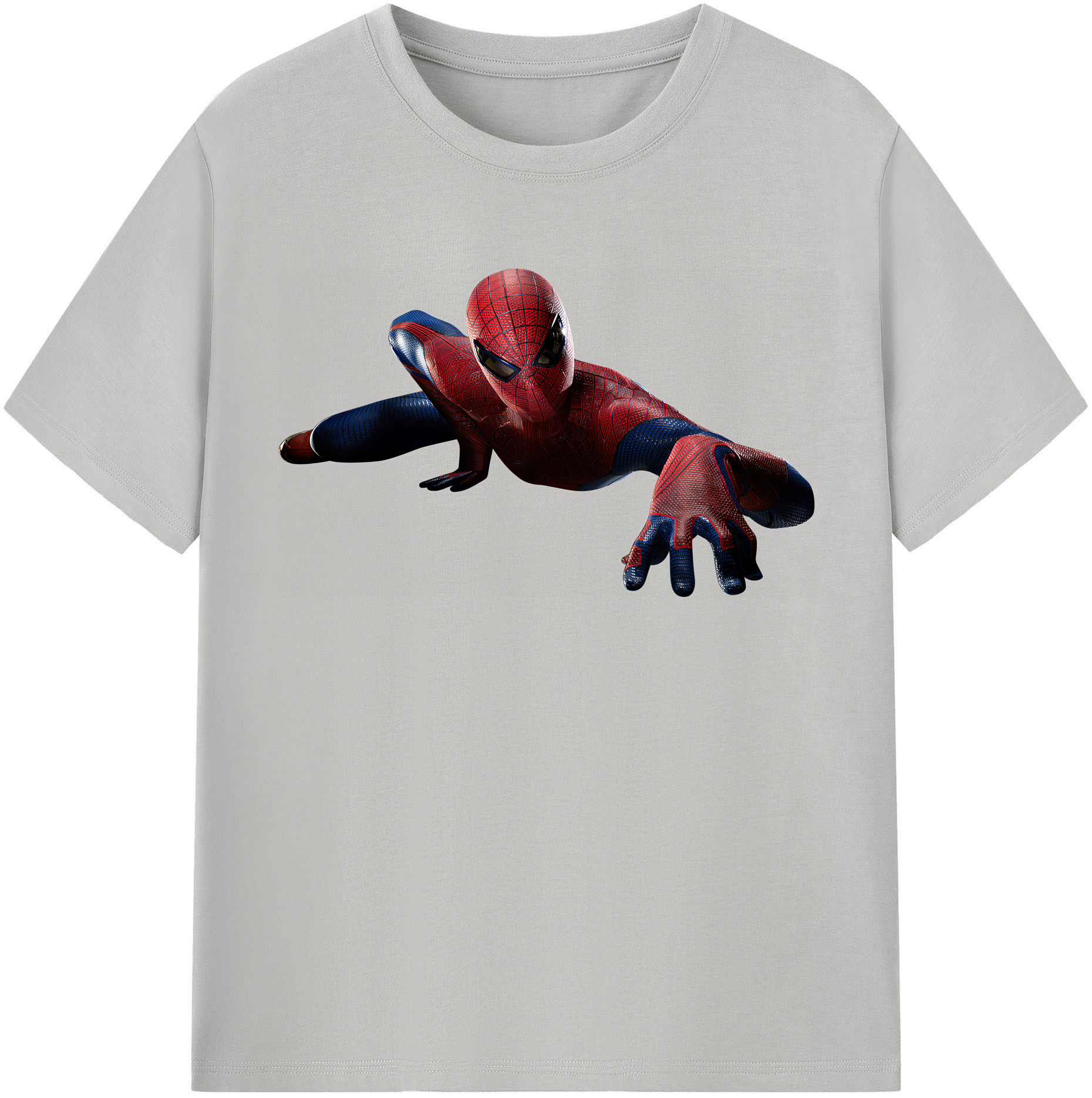 （画像用） Spider Man スパイダーマン 綿100％半袖Tシャツ（フロントプリント）