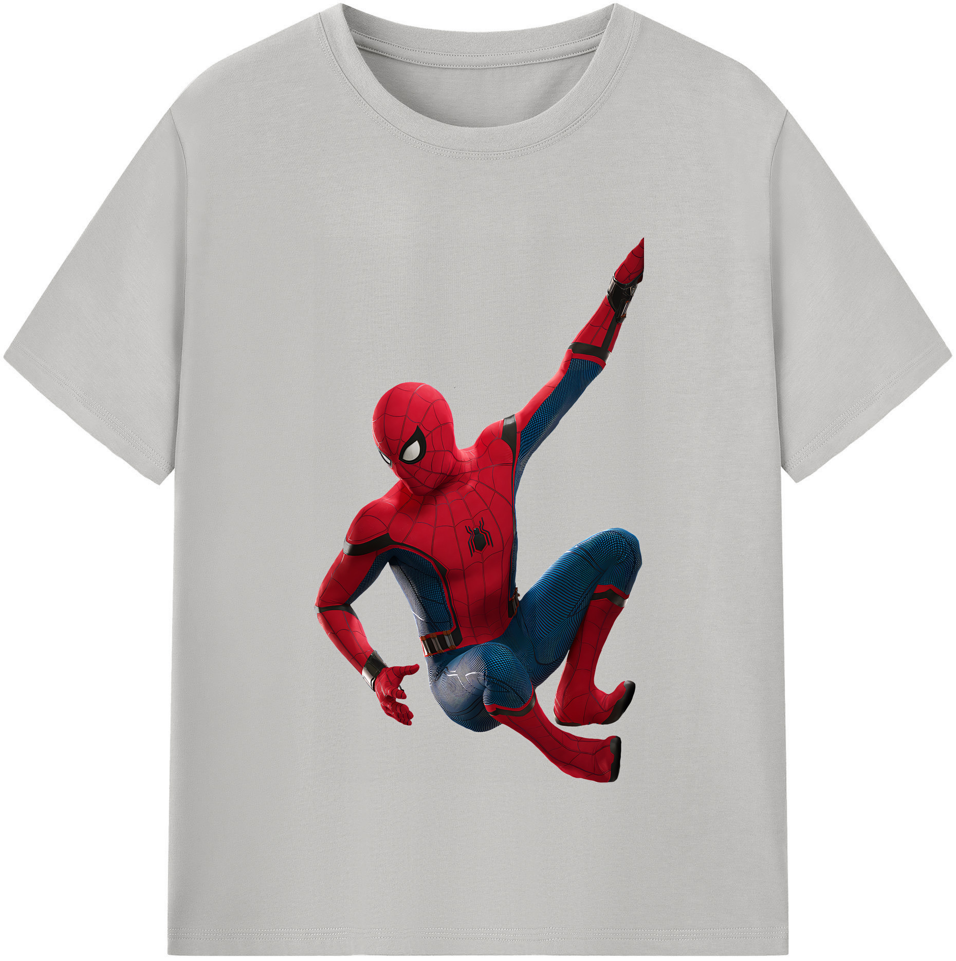 （画像用） Spider Man スパイダーマン 綿100％半袖Tシャツ（フロントプリント）