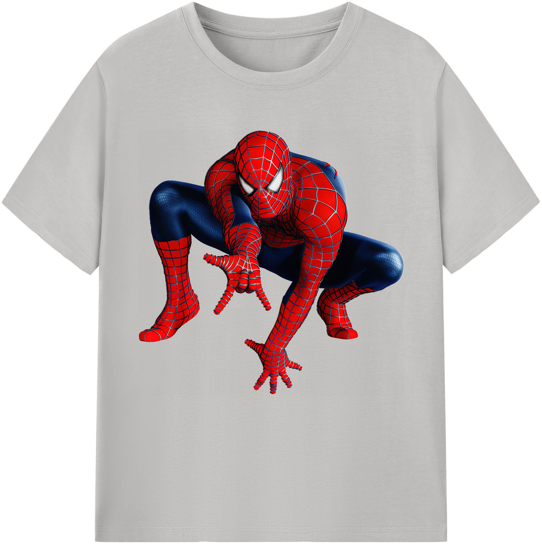 （画像用） Spider Man スパイダーマン 綿100％半袖Tシャツ（フロントプリント）