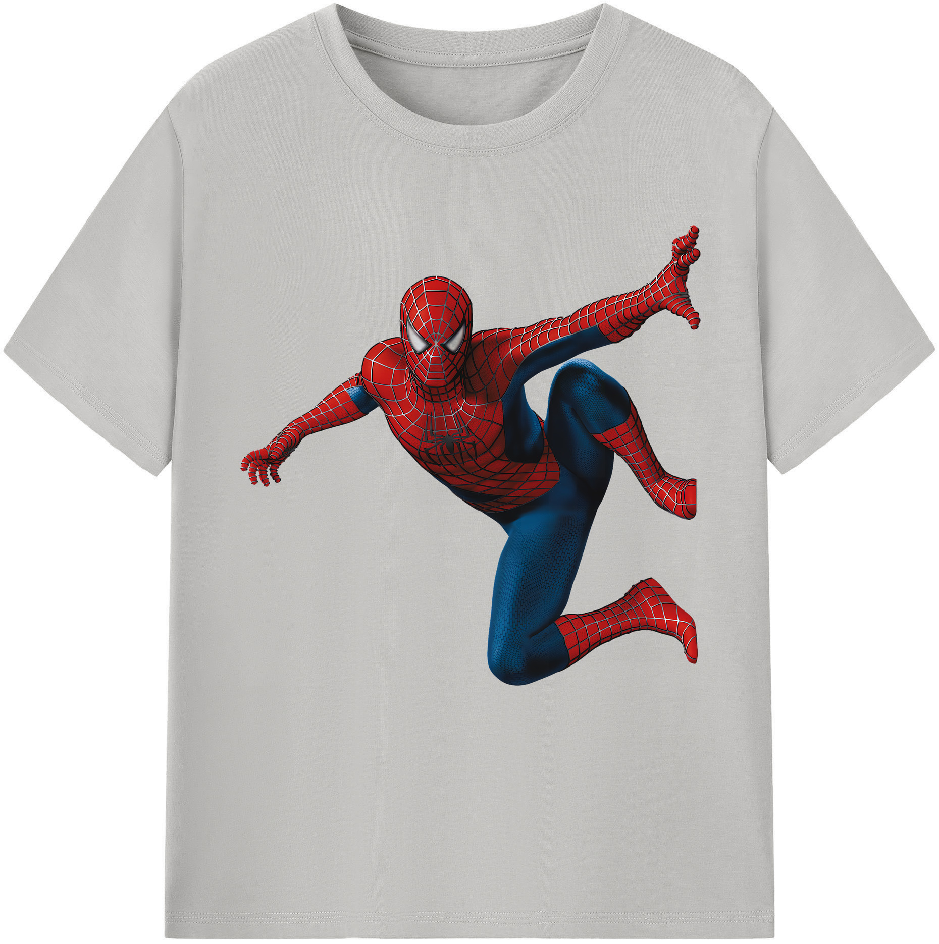 （画像用） Spider Man スパイダーマン 綿100％半袖Tシャツ（フロントプリント）