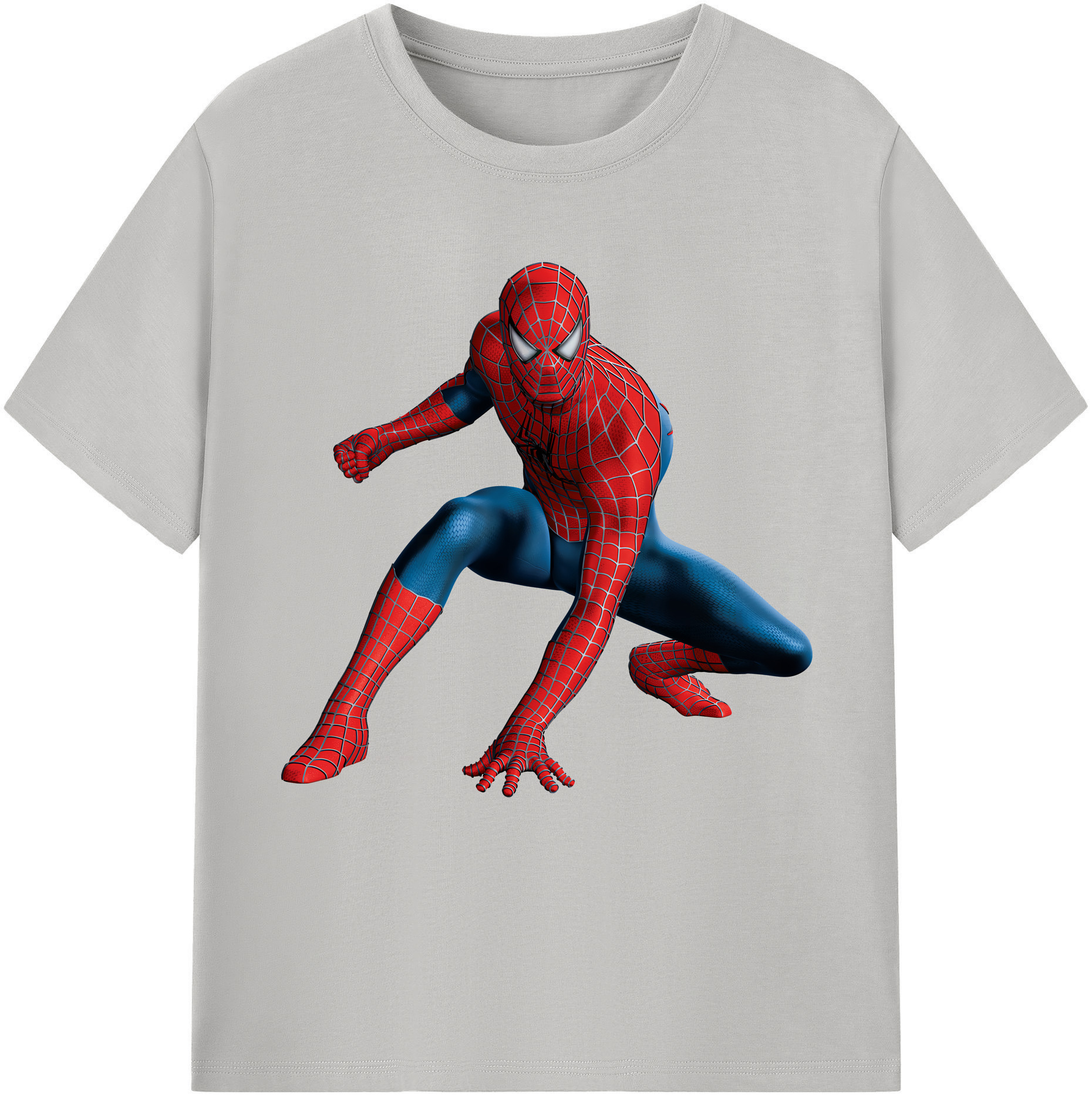 （画像用） Spider Man スパイダーマン 綿100％半袖Tシャツ（フロントプリント）