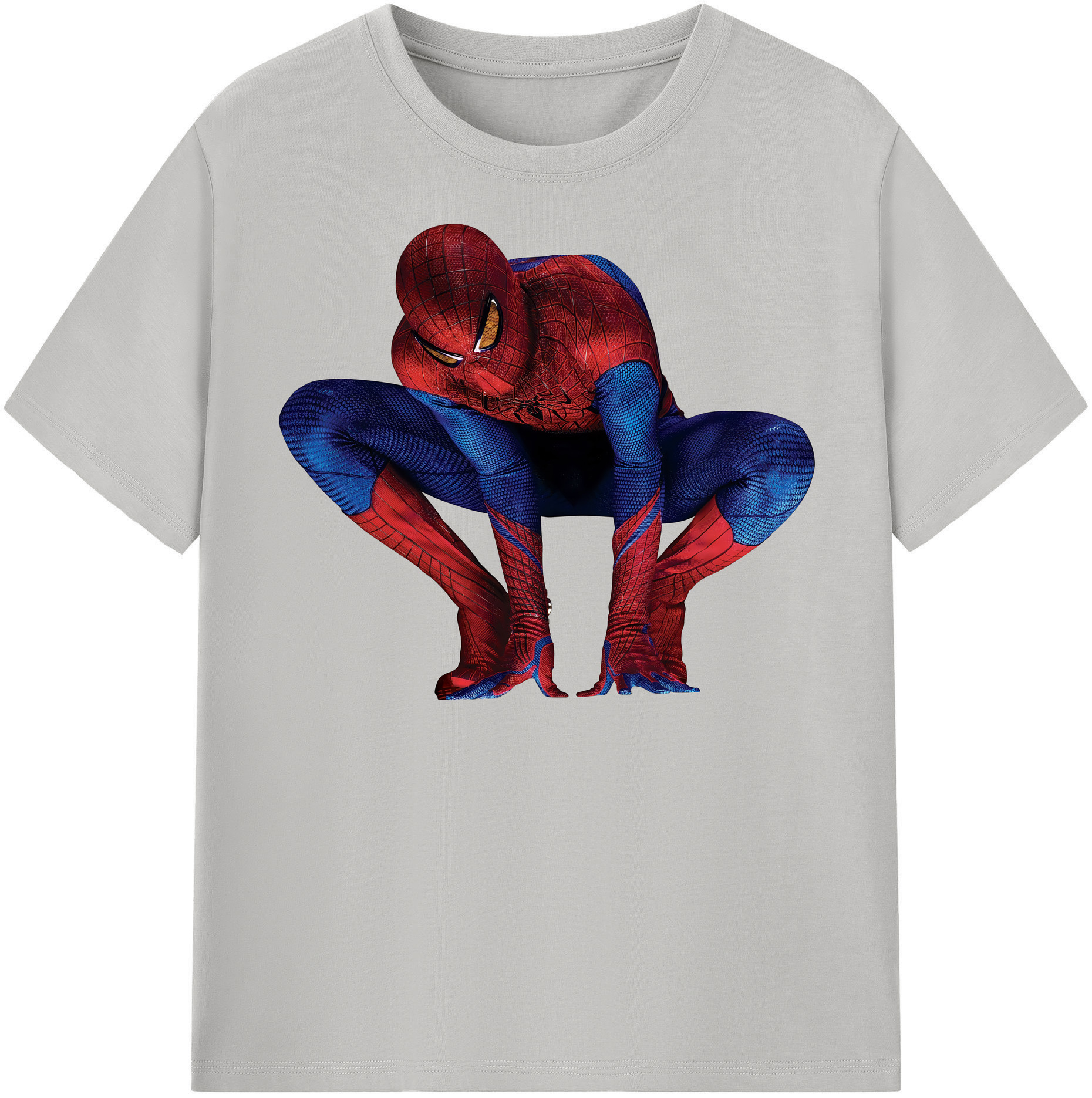 （画像用） Spider Man スパイダーマン 綿100％半袖Tシャツ（フロントプリント）
