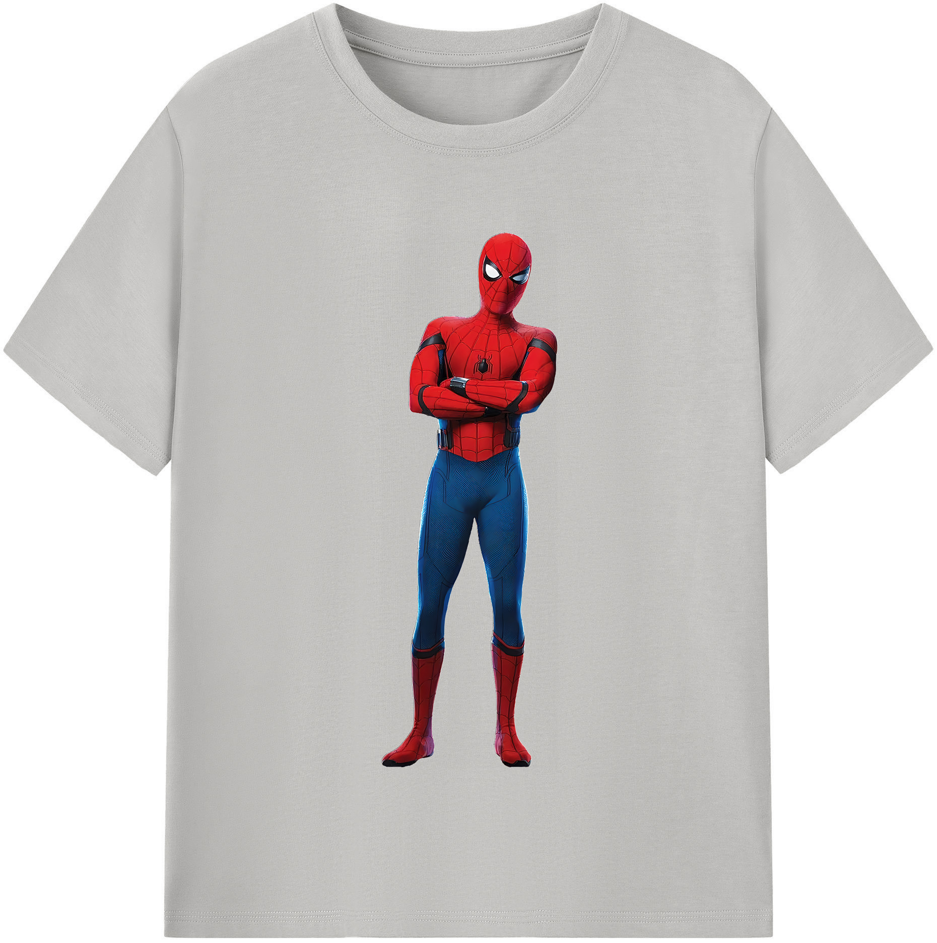 （画像用） Spider Man スパイダーマン 綿100％半袖Tシャツ（フロントプリント）