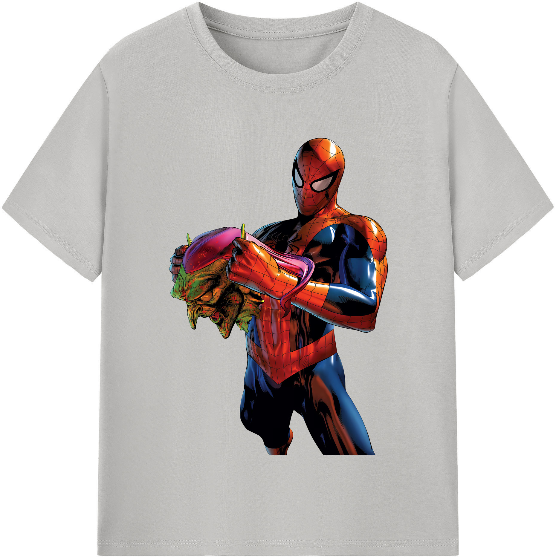 （画像用） Spider Man スパイダーマン 綿100％半袖Tシャツ（フロントプリント）