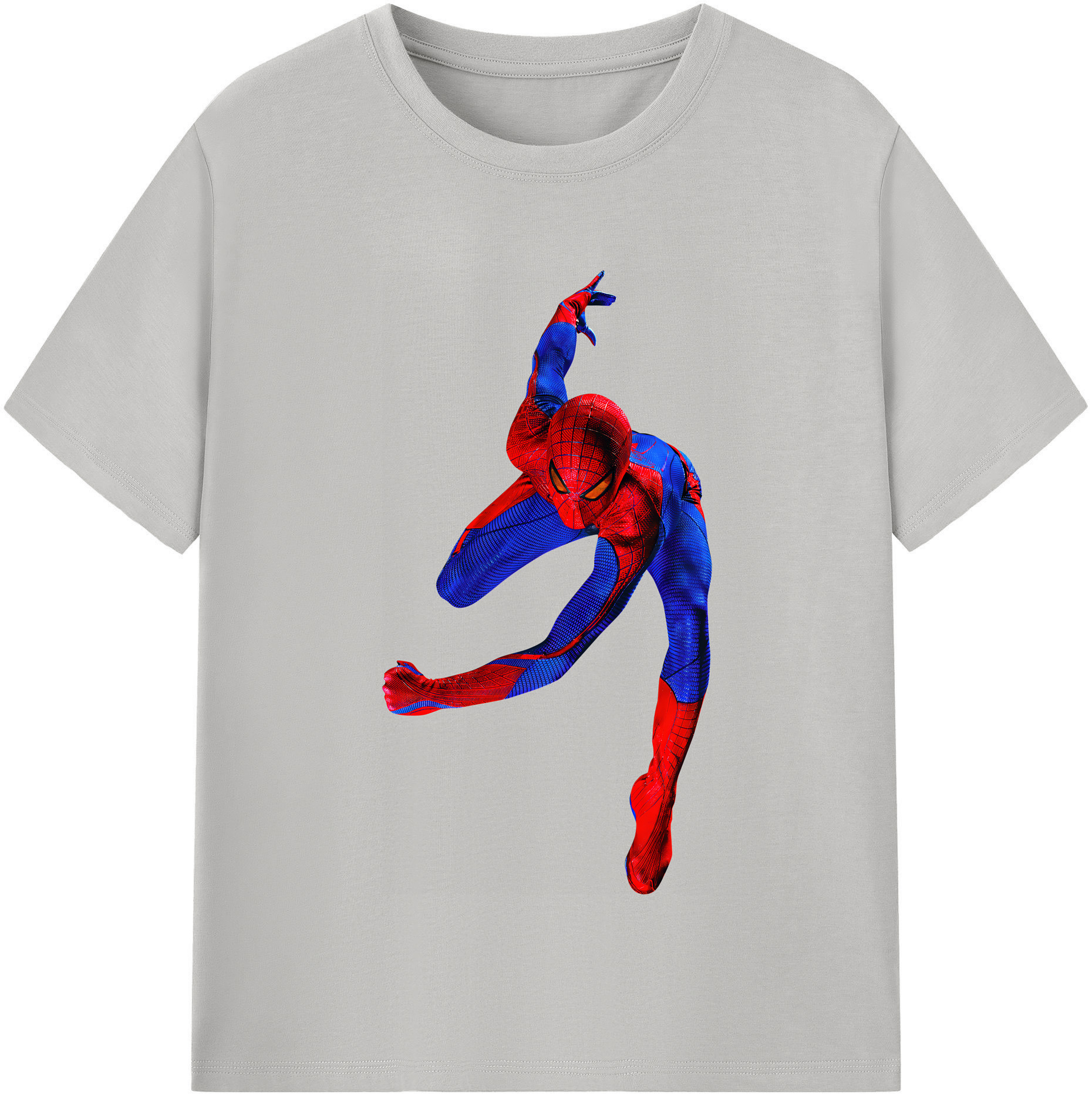 （画像用） Spider Man スパイダーマン 綿100％半袖Tシャツ（フロントプリント）