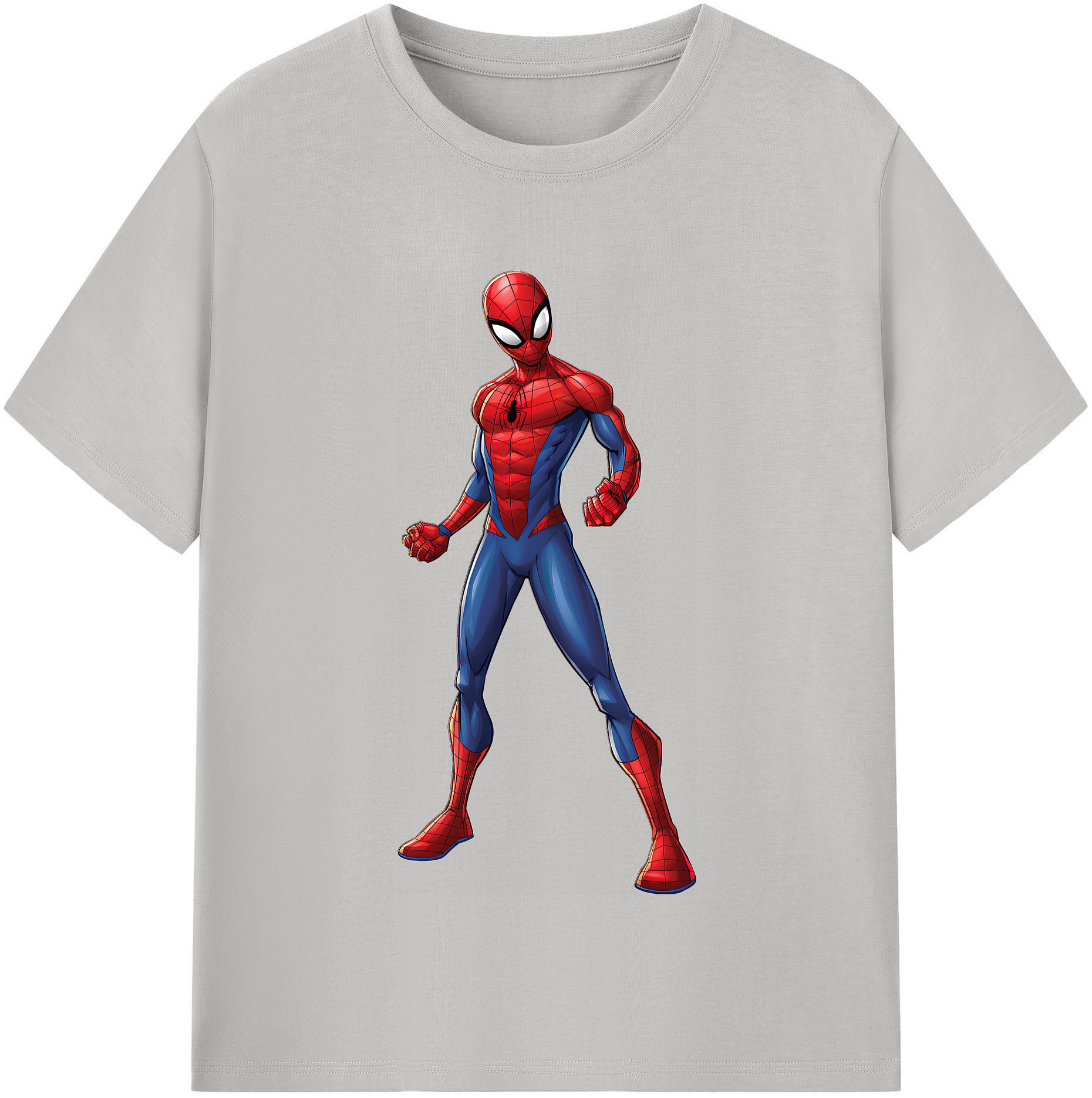 （画像用） Spider Man スパイダーマン 綿100％半袖Tシャツ（フロントプリント）