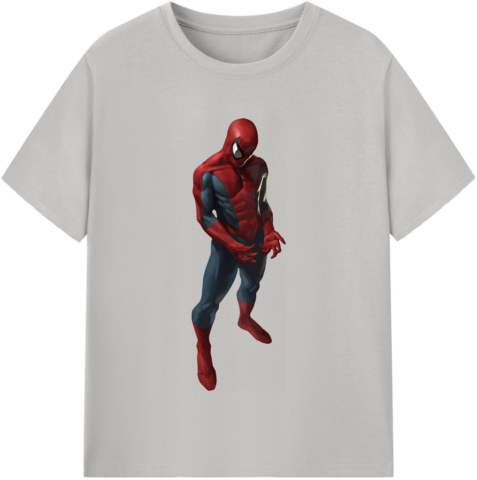 （画像用） Spider Man スパイダーマン 綿100％半袖Tシャツ（フロントプリント）