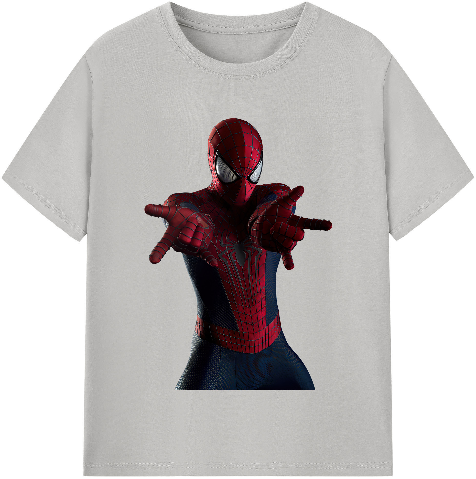 （画像用） Spider Man スパイダーマン 綿100％半袖Tシャツ（フロントプリント）