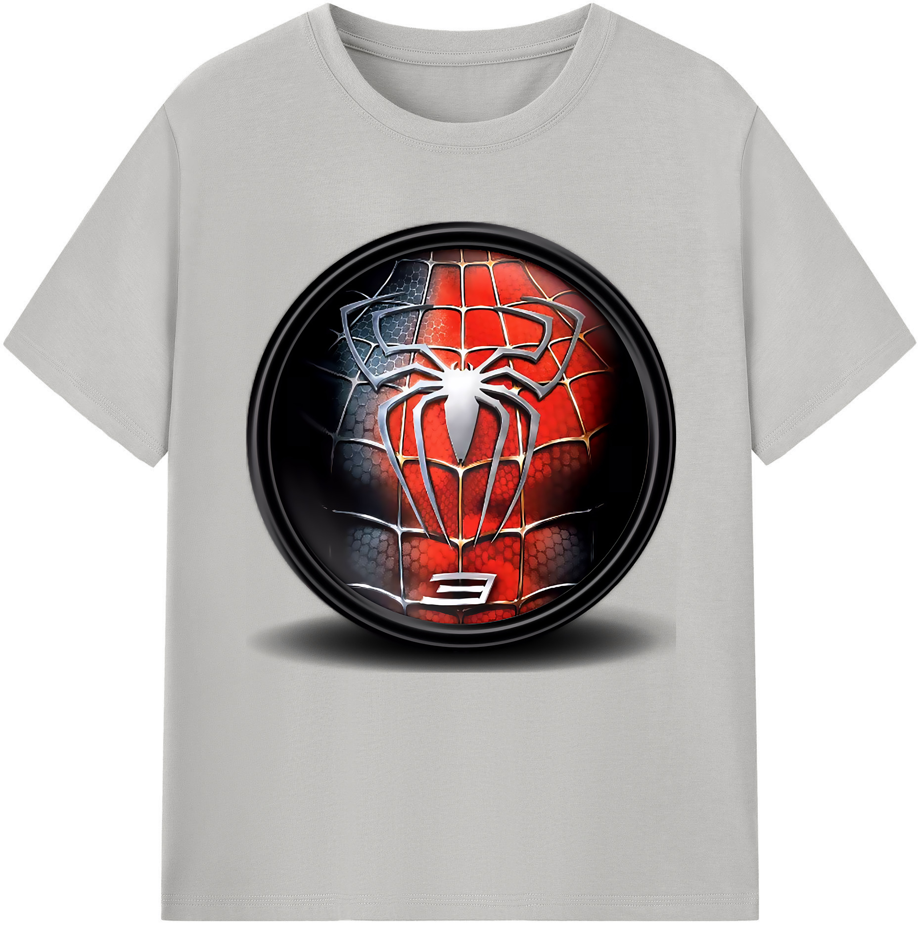 （画像用） Spider Man スパイダーマン 綿100％半袖Tシャツ（フロントプリント）