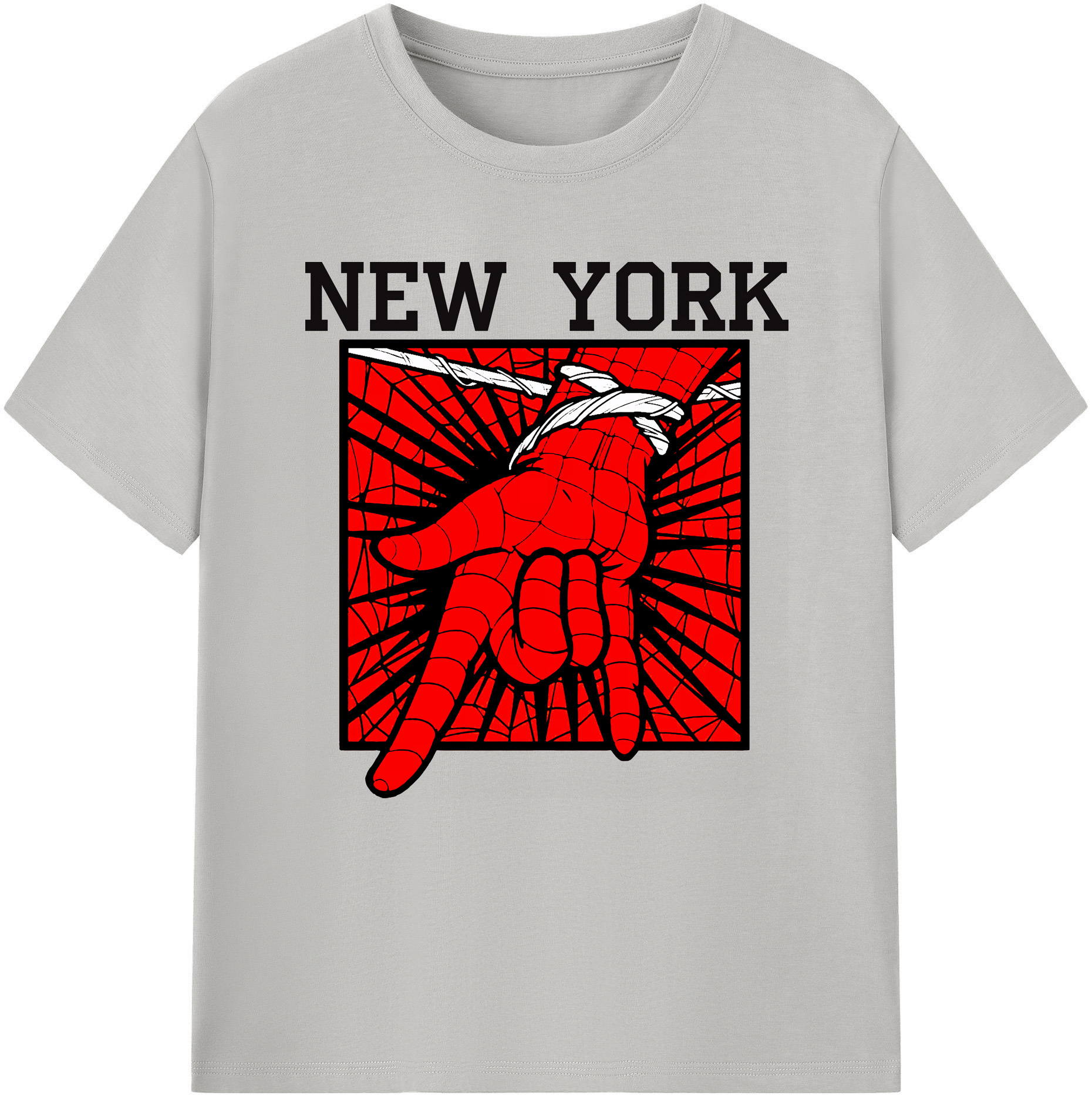 （画像用） Spider Man スパイダーマン 綿100％半袖Tシャツ（フロントプリント）
