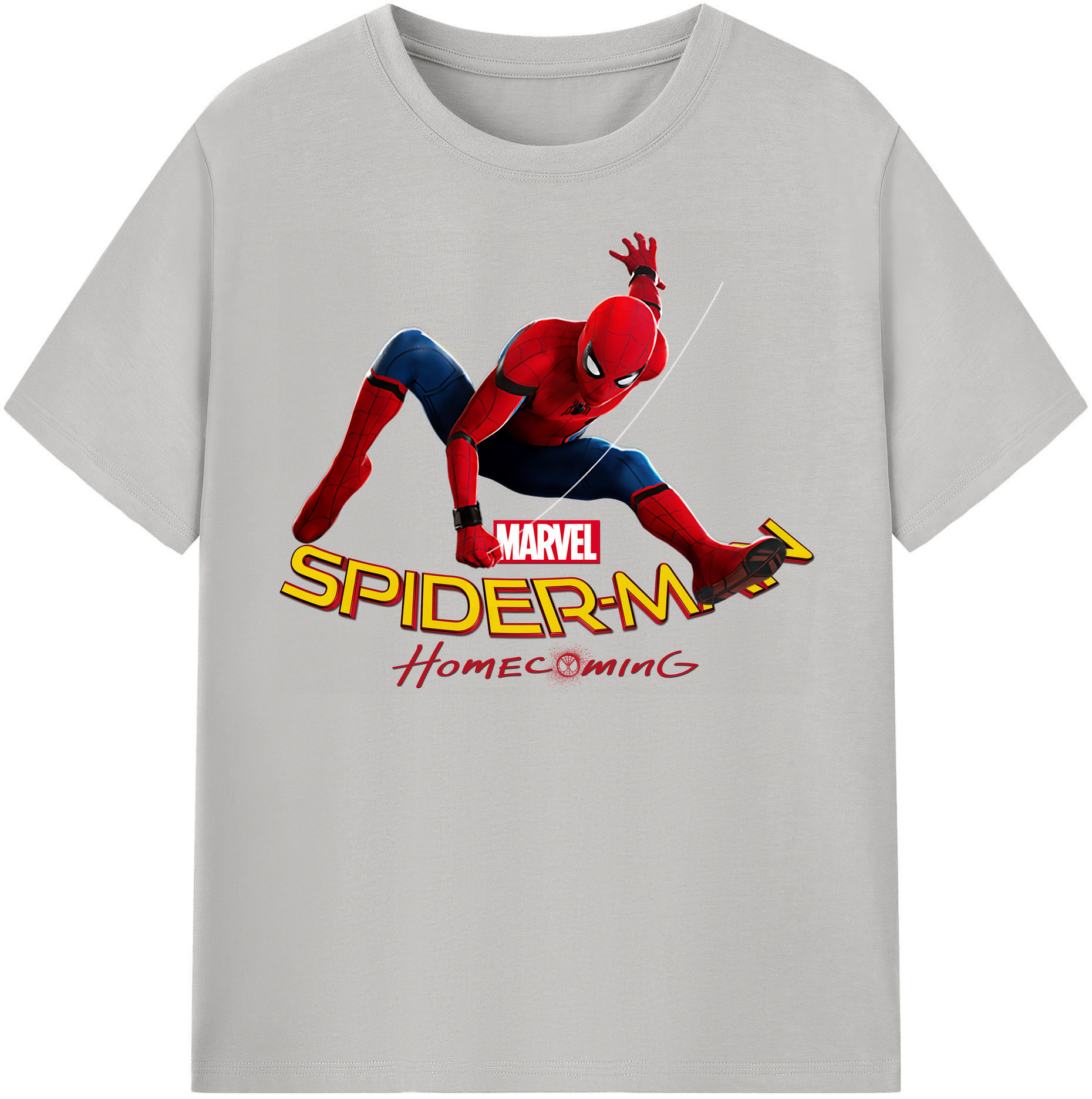 （画像用） Spider Man スパイダーマン 綿100％半袖Tシャツ（フロントプリント）