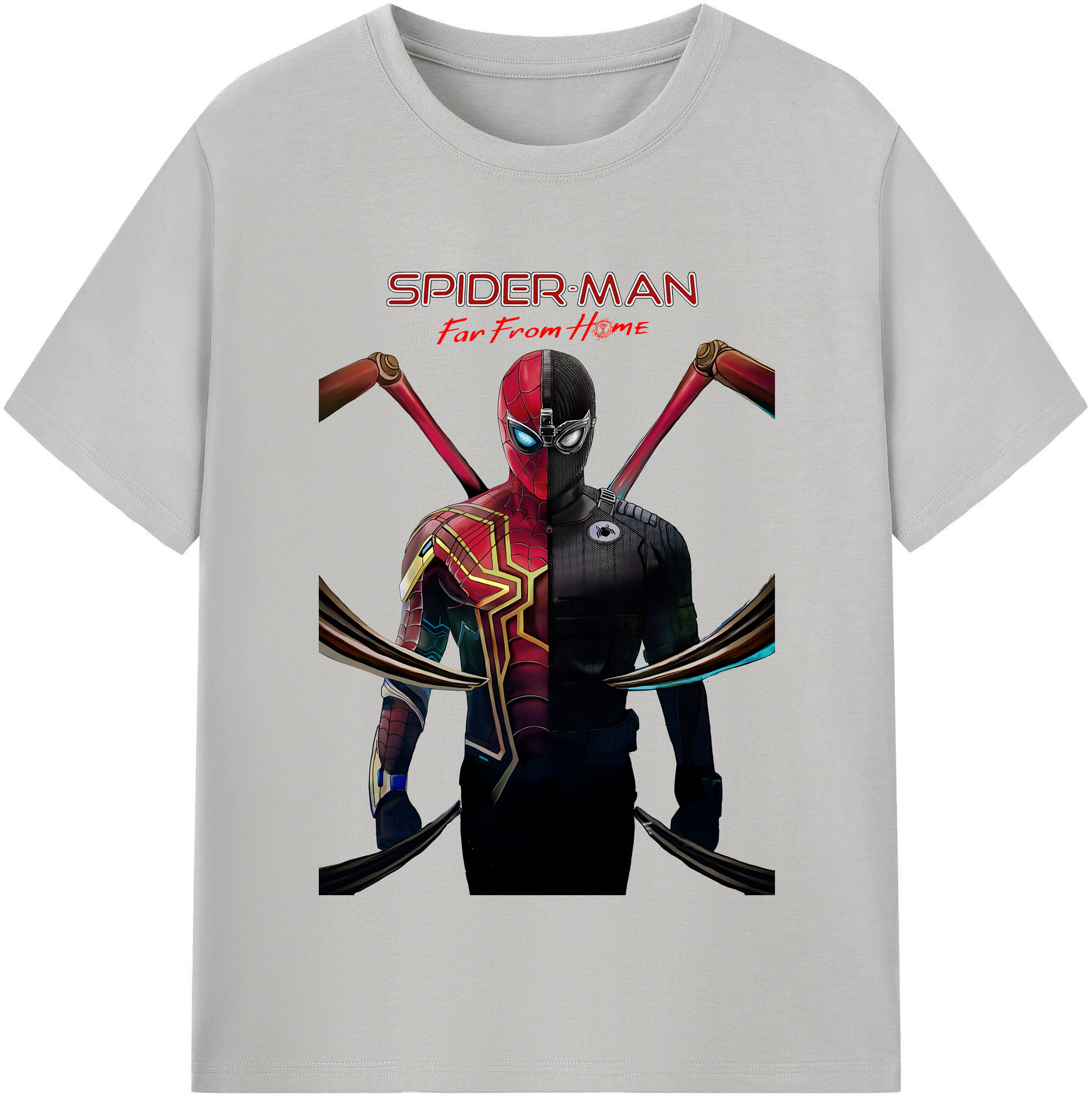 Spider Man スパイダーマン 綿100％半袖Tシャツ（フロントプリント）