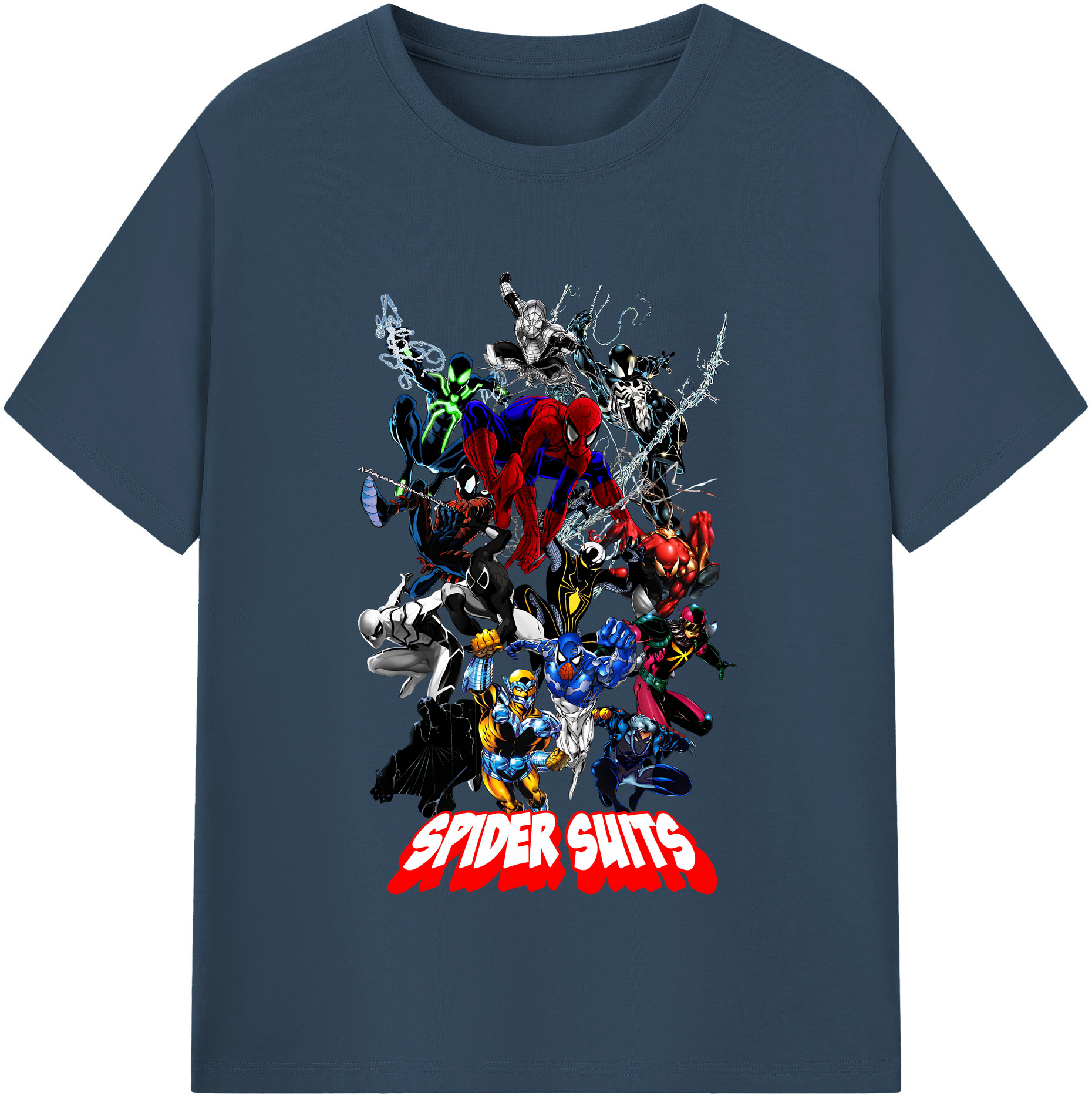 （画像用） Spider Man スパイダーマン 綿100％半袖Tシャツ（フロントプリント）
