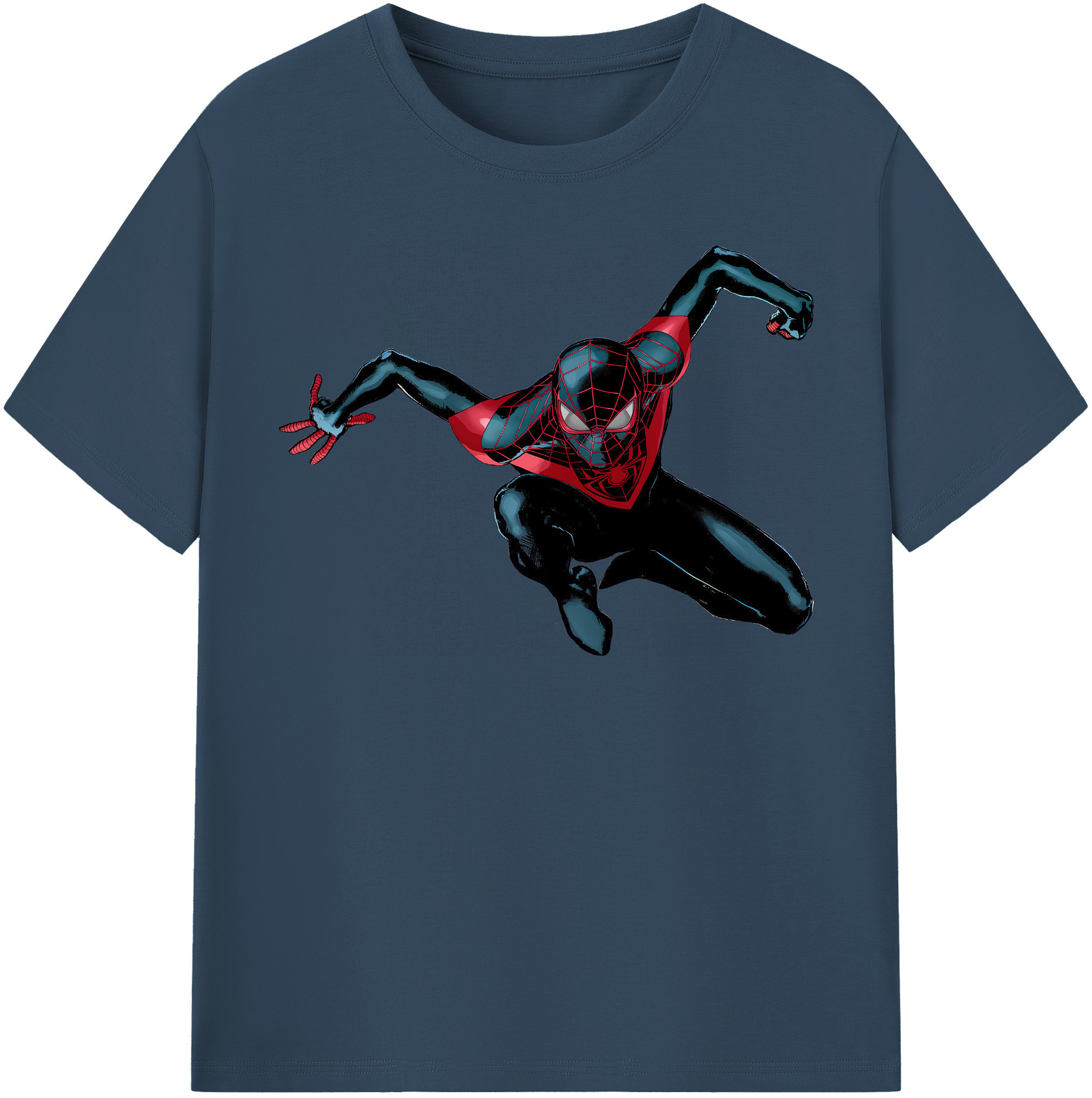 （画像用） Spider Man スパイダーマン 綿100％半袖Tシャツ（フロントプリント）