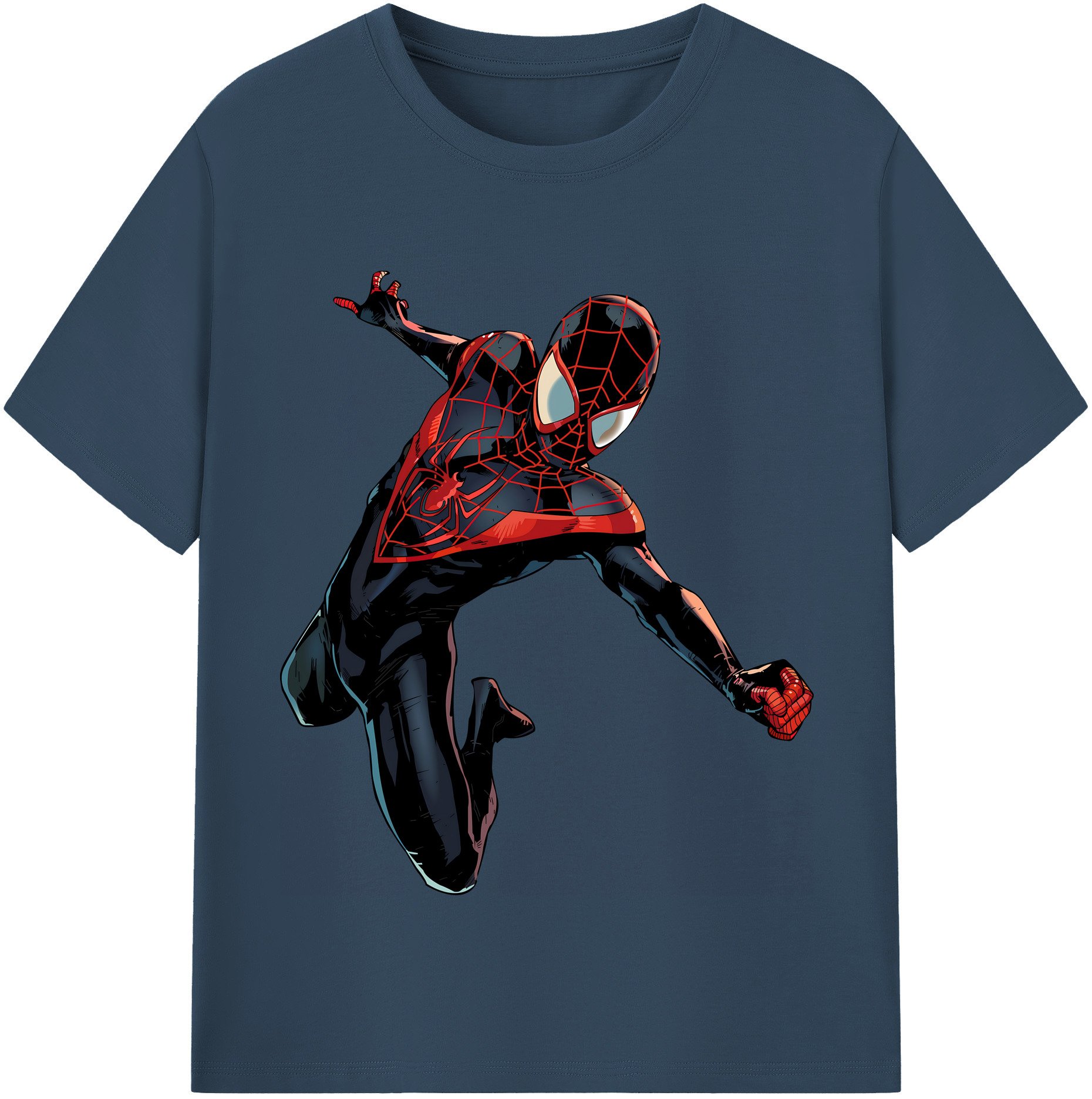 （画像用） Spider Man スパイダーマン 綿100％半袖Tシャツ（フロントプリント）