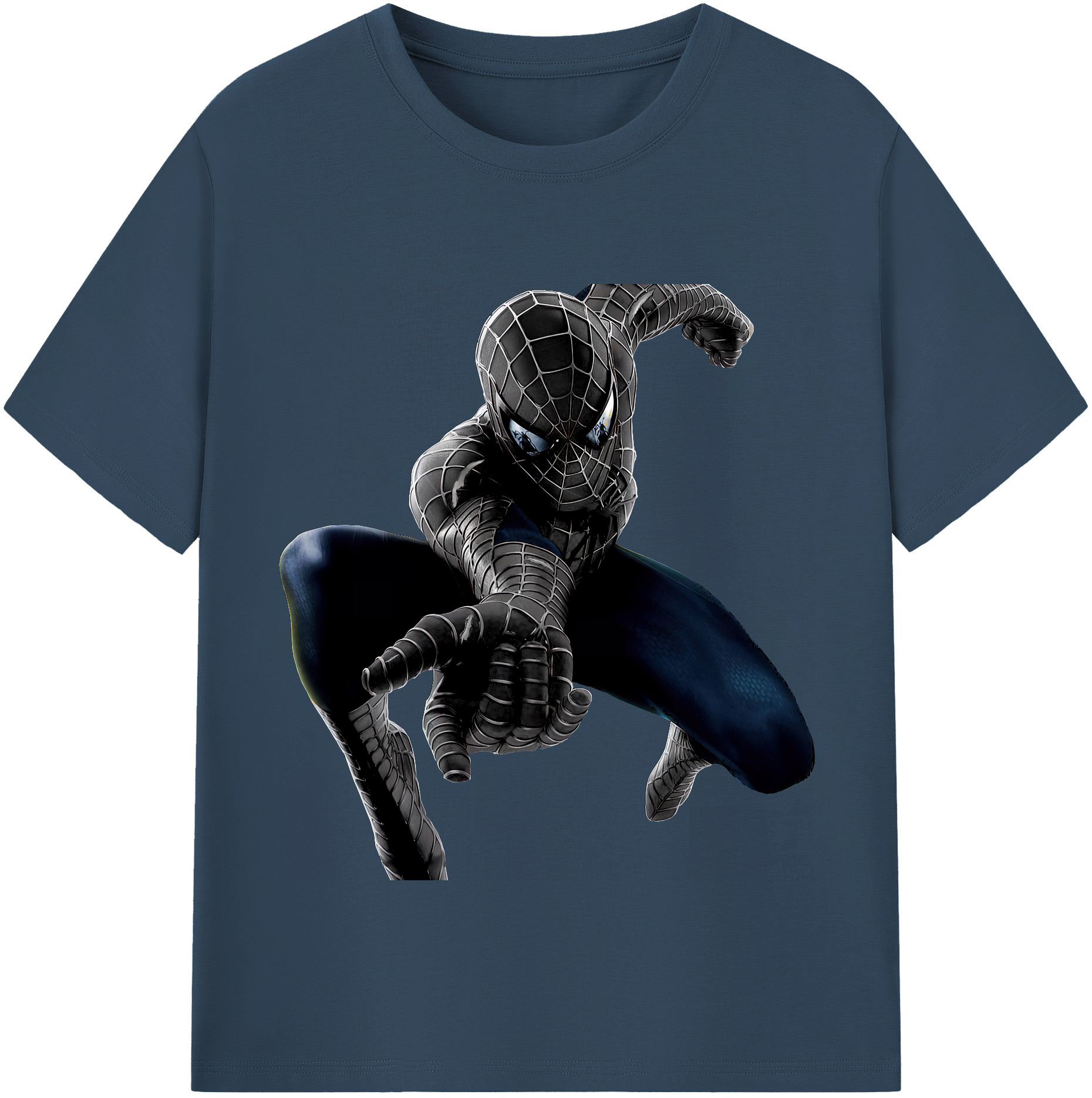 （画像用） Spider Man スパイダーマン 綿100％半袖Tシャツ（フロントプリント）