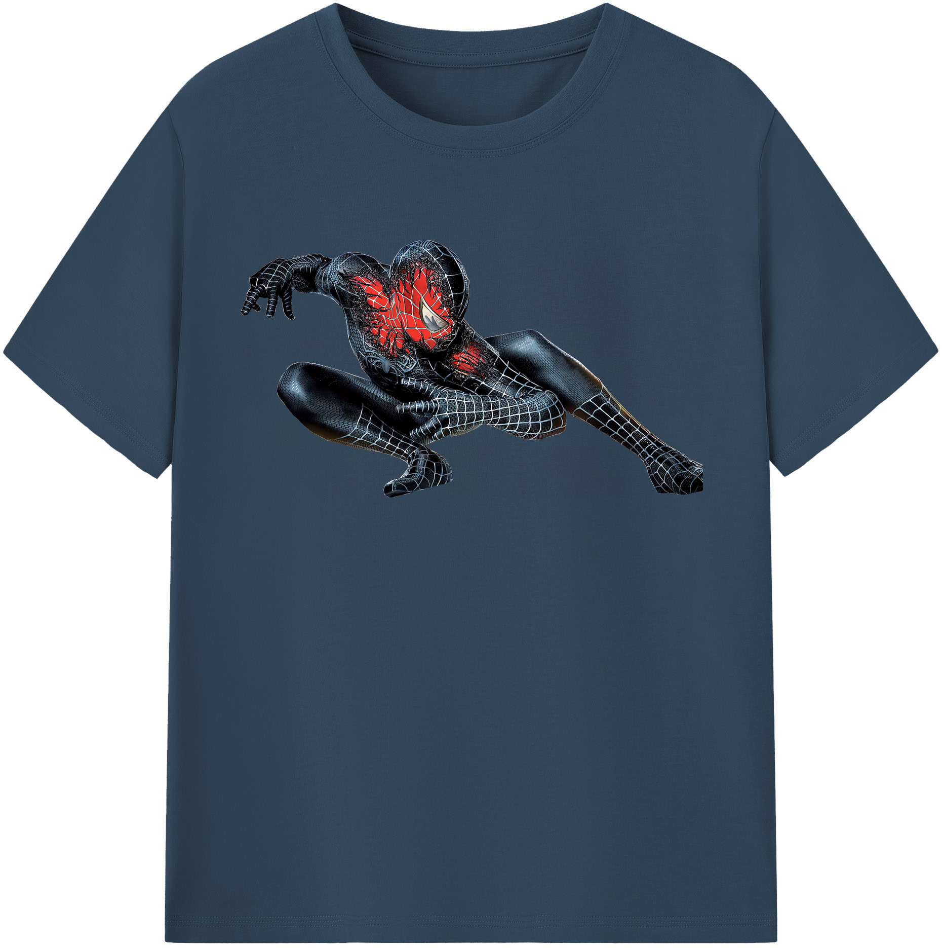 （画像用） Spider Man スパイダーマン 綿100％半袖Tシャツ（フロントプリント）