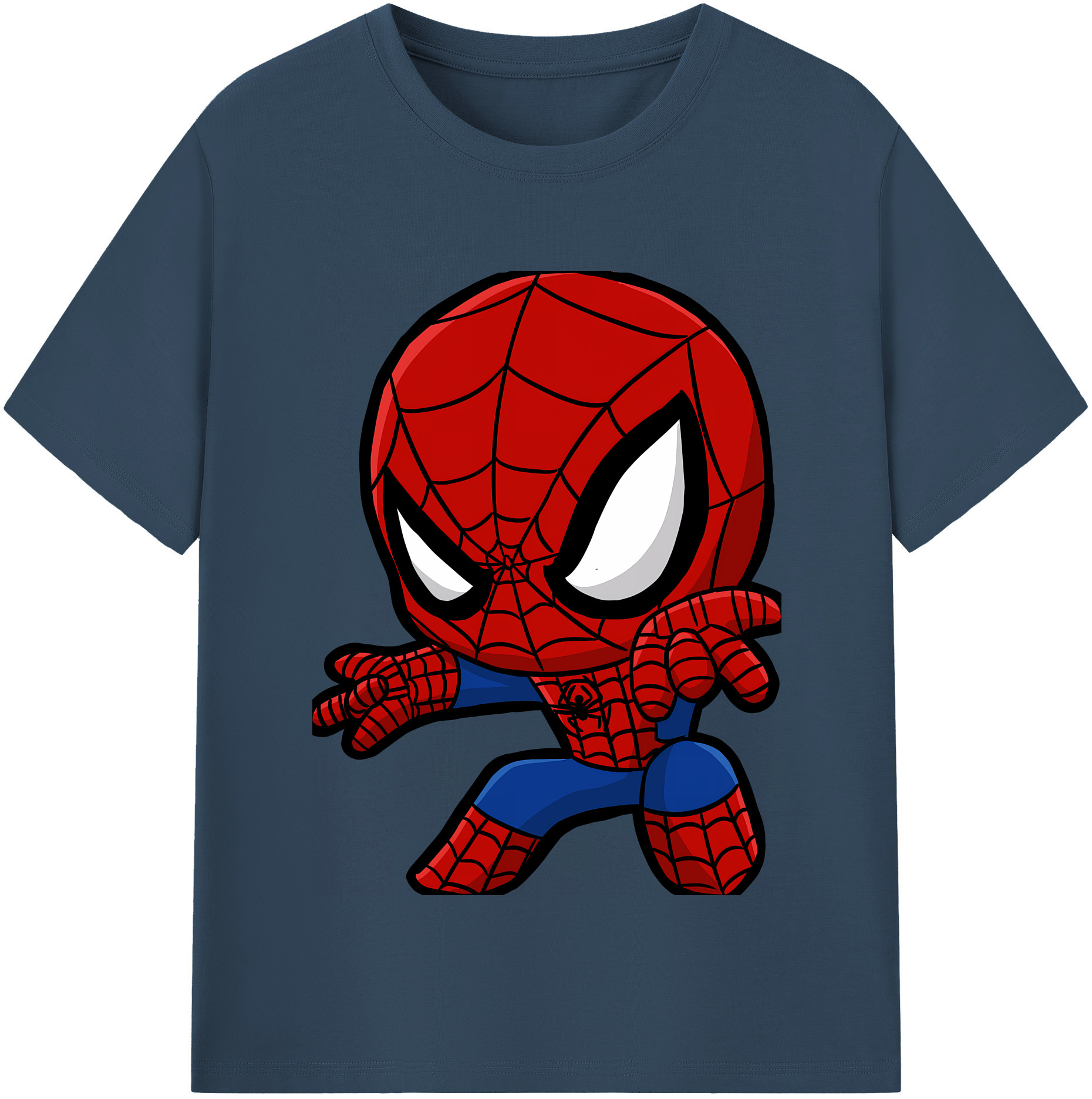 （画像用） Spider Man スパイダーマン 綿100％半袖Tシャツ（フロントプリント）