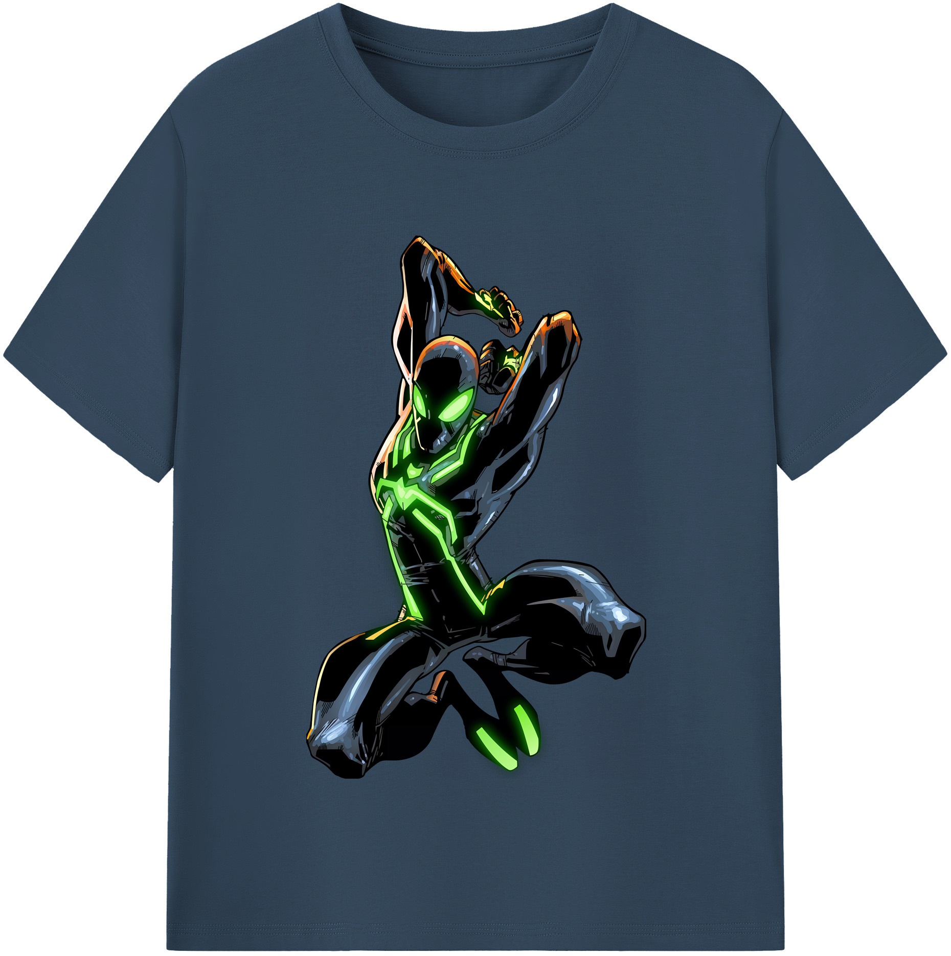 （画像用） Spider Man スパイダーマン 綿100％半袖Tシャツ（フロントプリント）