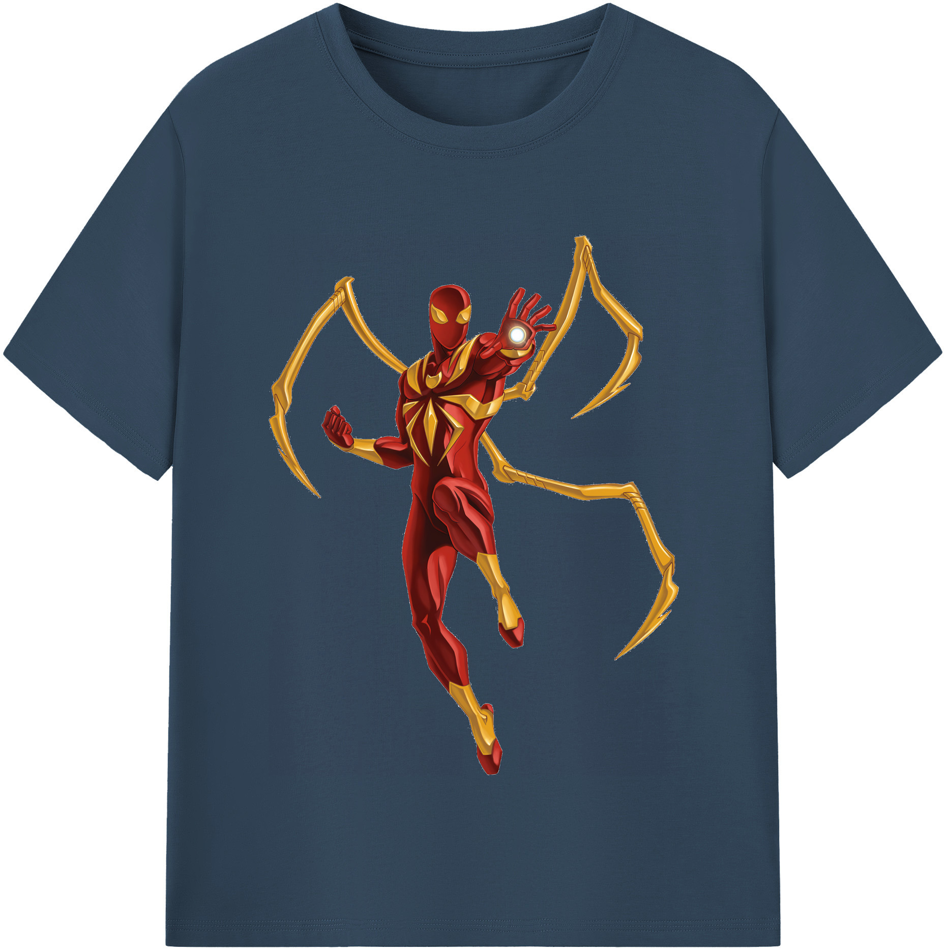 （画像用） Spider Man スパイダーマン 綿100％半袖Tシャツ（フロントプリント）