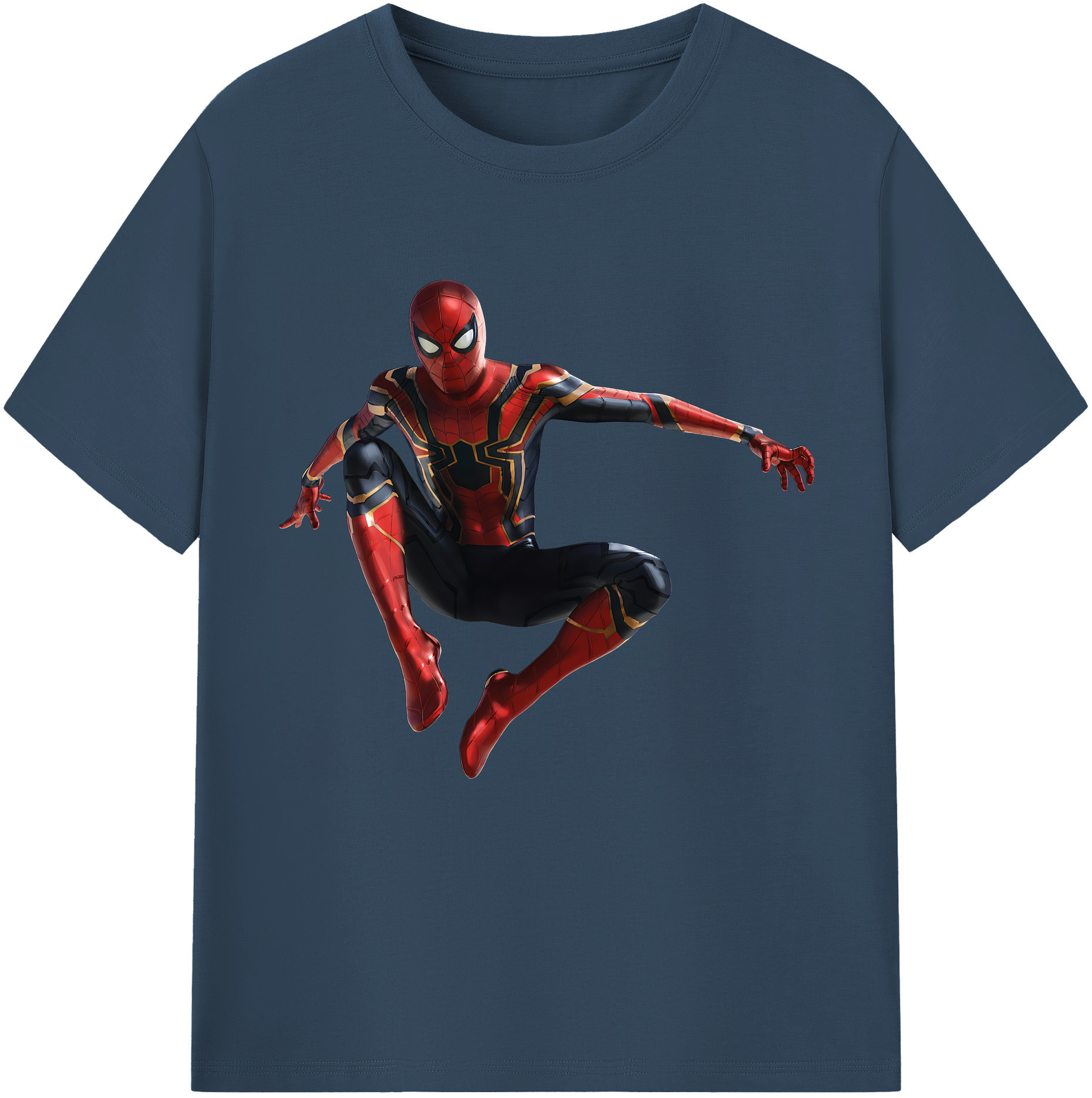 （画像用） Spider Man スパイダーマン 綿100％半袖Tシャツ（フロントプリント）