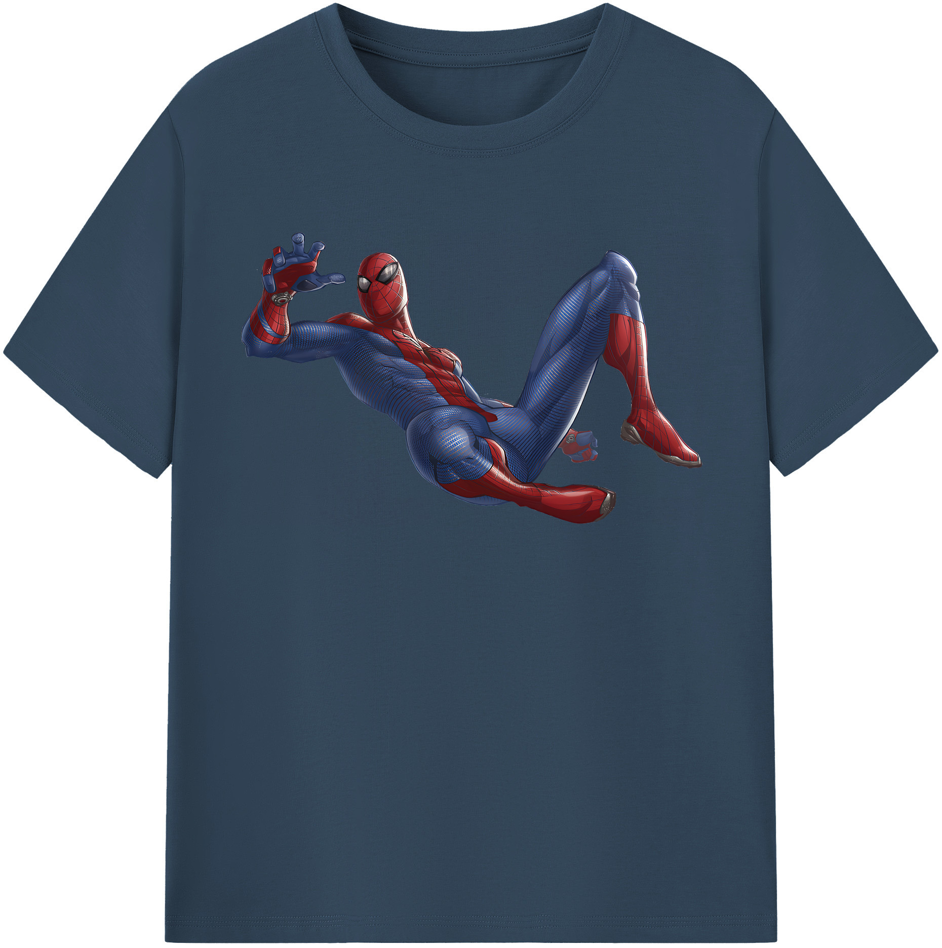 （画像用） Spider Man スパイダーマン 綿100％半袖Tシャツ（フロントプリント）