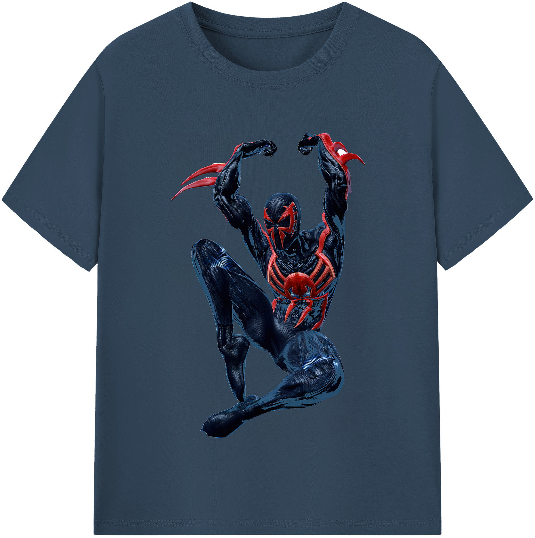 （画像用） Spider Man スパイダーマン 綿100％半袖Tシャツ（フロントプリント）
