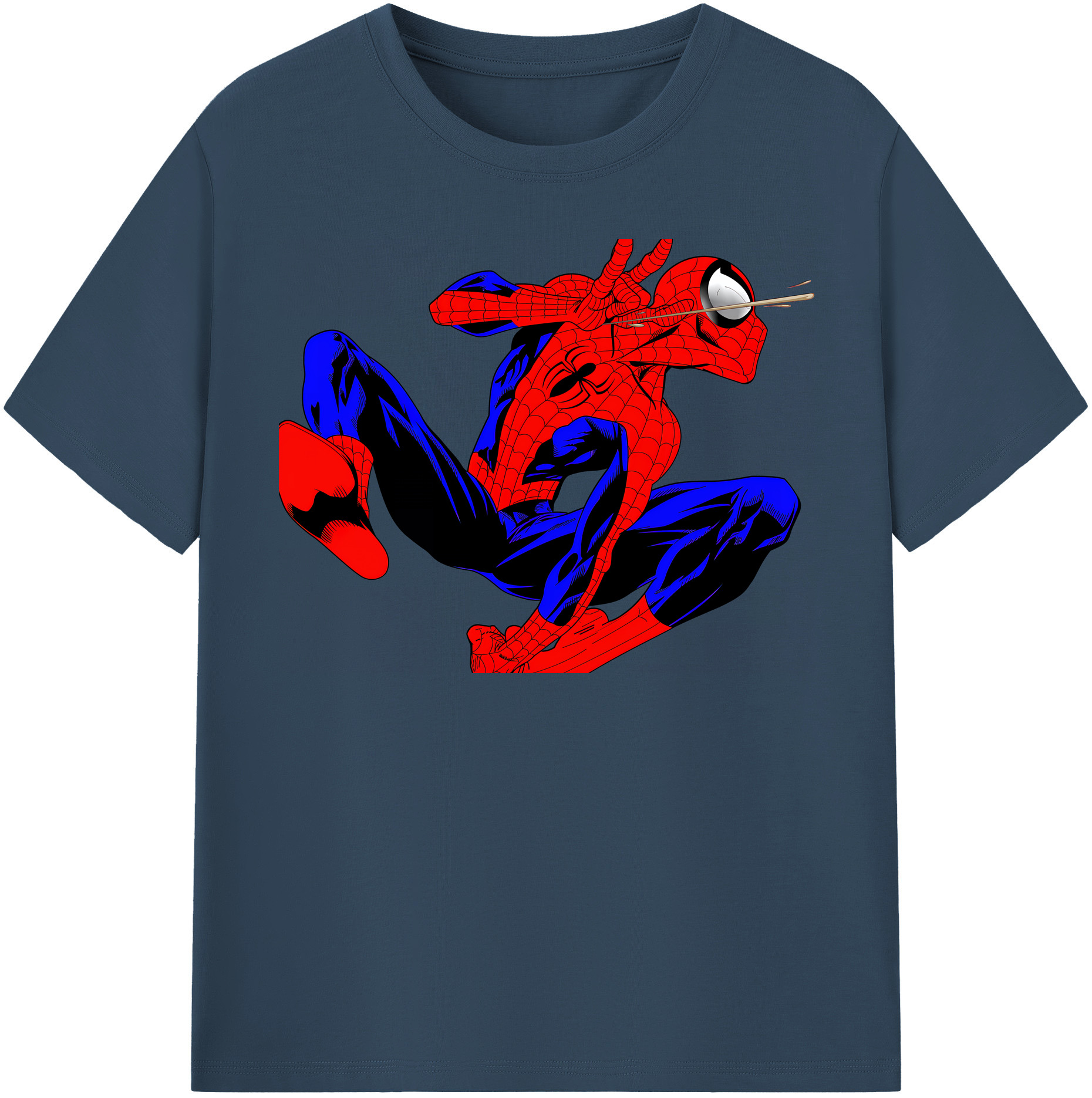 （画像用） Spider Man スパイダーマン 綿100％半袖Tシャツ（フロントプリント）