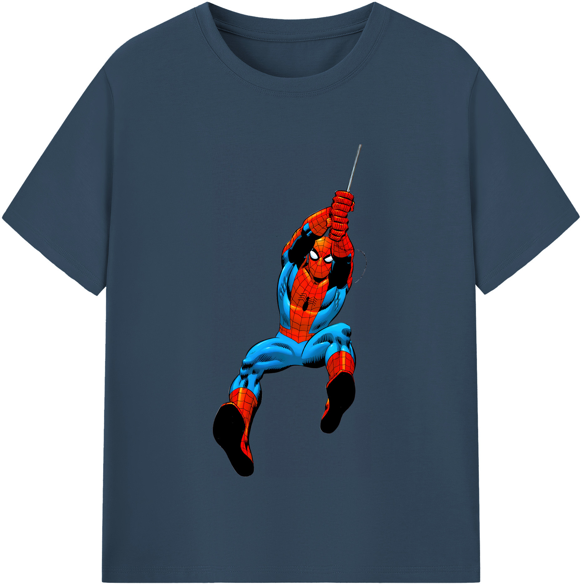 （画像用） Spider Man スパイダーマン 綿100％半袖Tシャツ（フロントプリント）