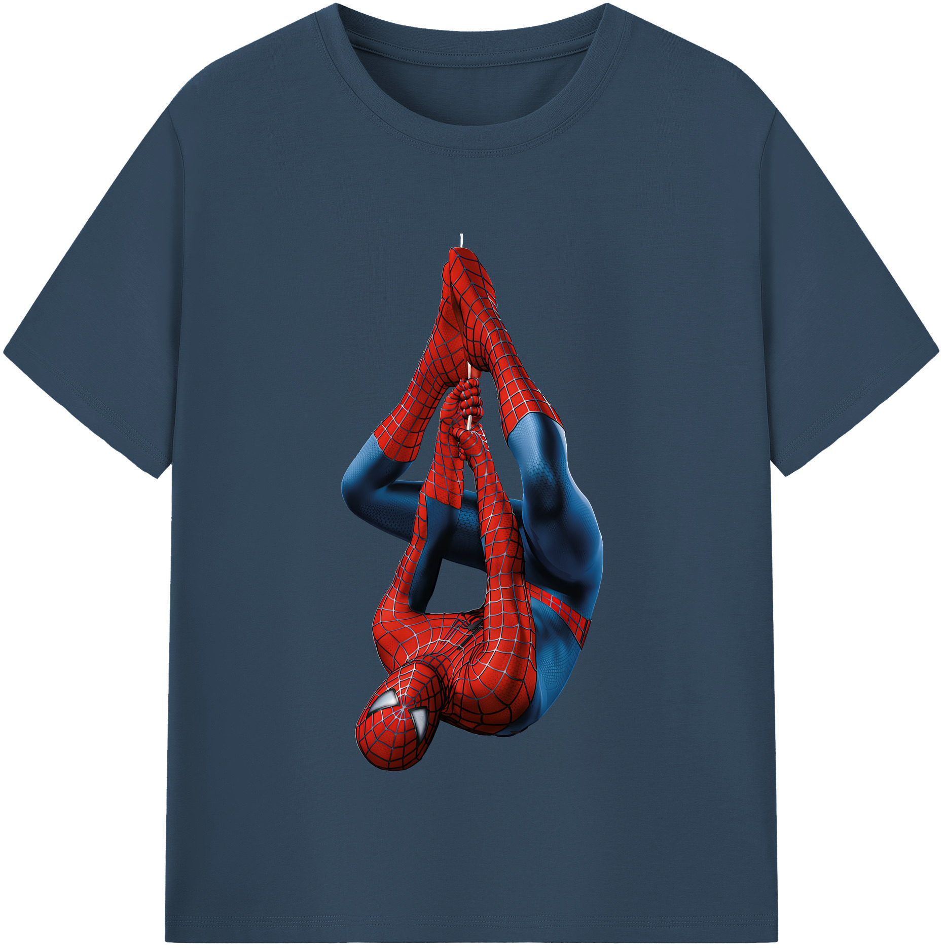 Spider Man スパイダーマン 綿100％半袖Tシャツ（フロントプリント）