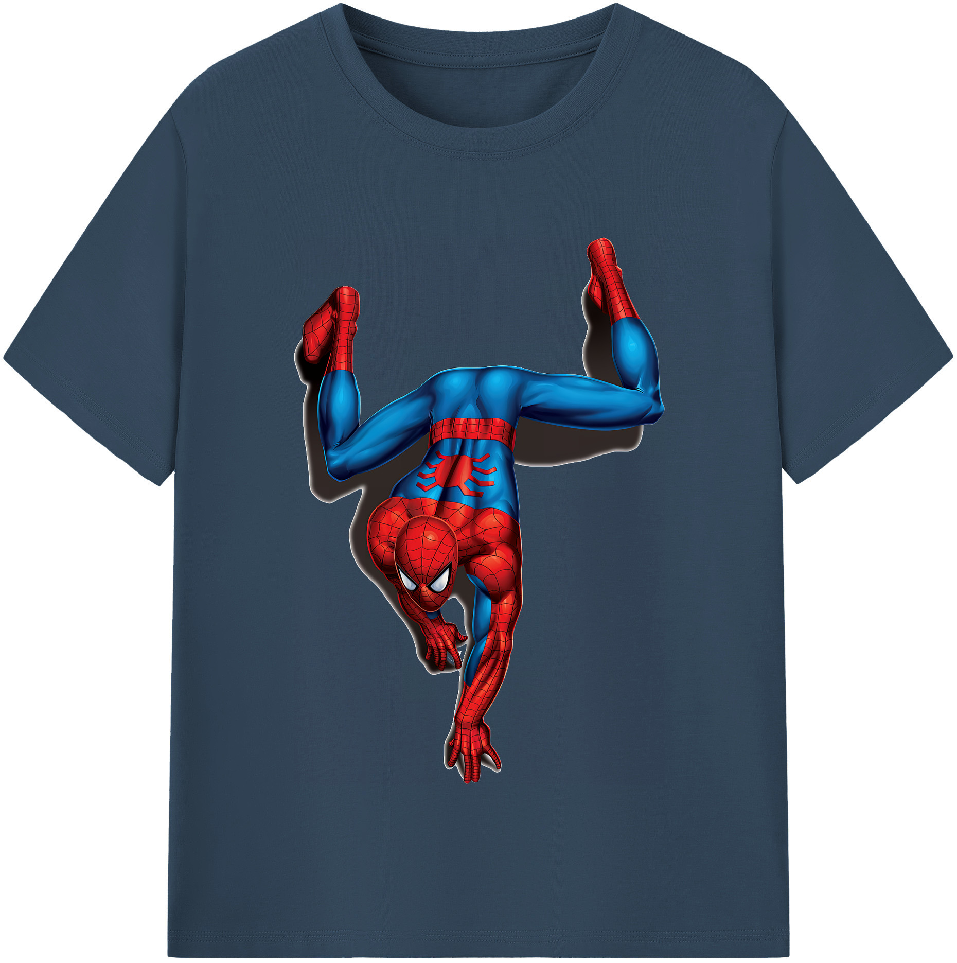 （画像用） Spider Man スパイダーマン 綿100％半袖Tシャツ（フロントプリント）