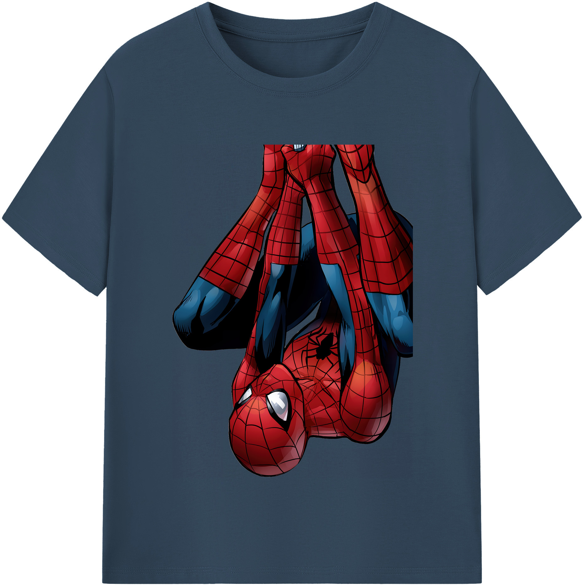 （画像用） Spider Man スパイダーマン 綿100％半袖Tシャツ（フロントプリント）