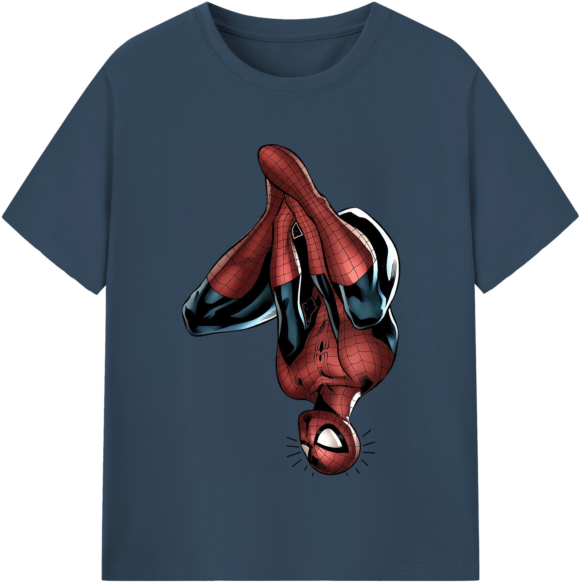 （画像用） Spider Man スパイダーマン 綿100％半袖Tシャツ（フロントプリント）