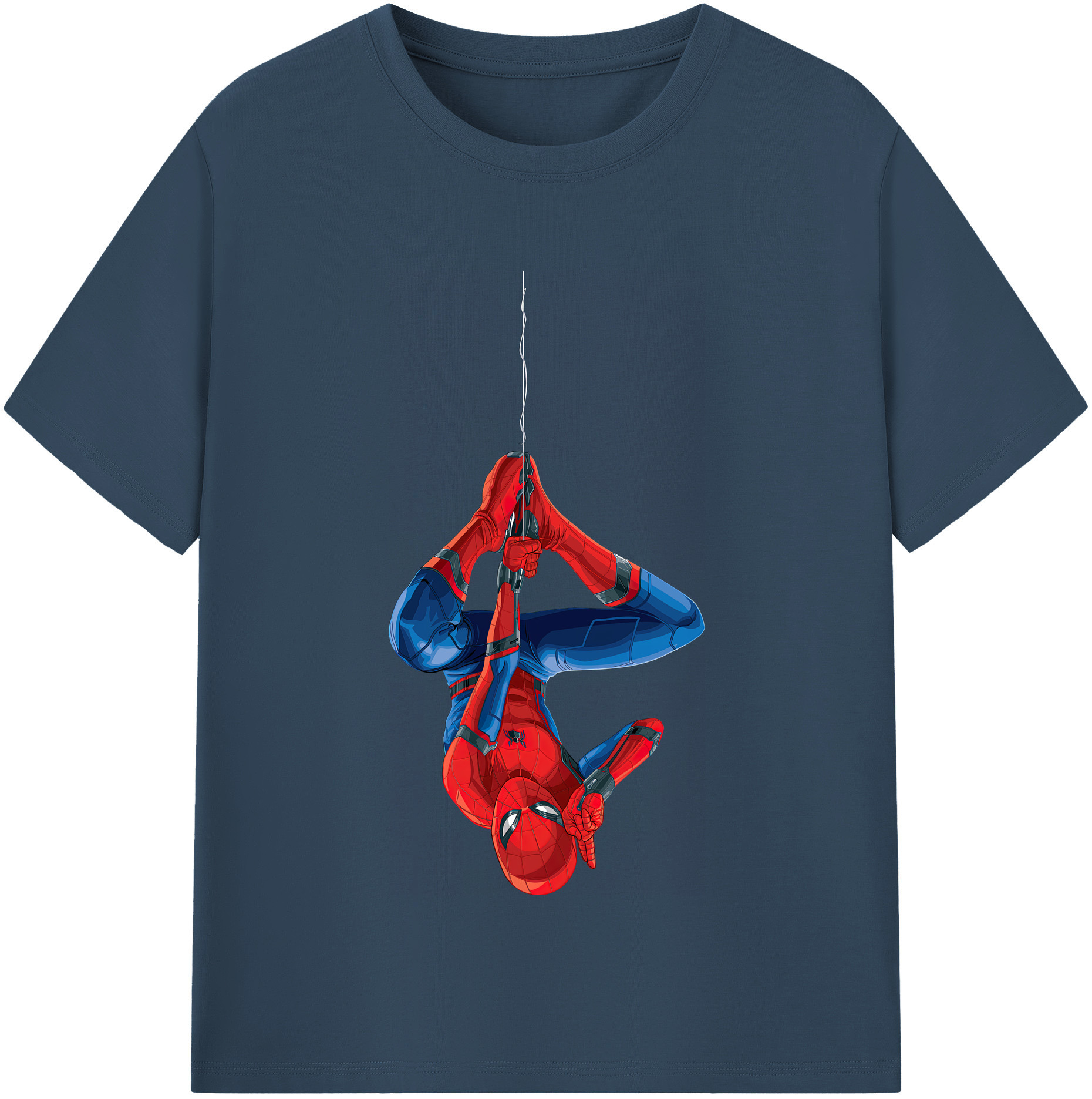 （画像用） Spider Man スパイダーマン 綿100％半袖Tシャツ（フロントプリント）