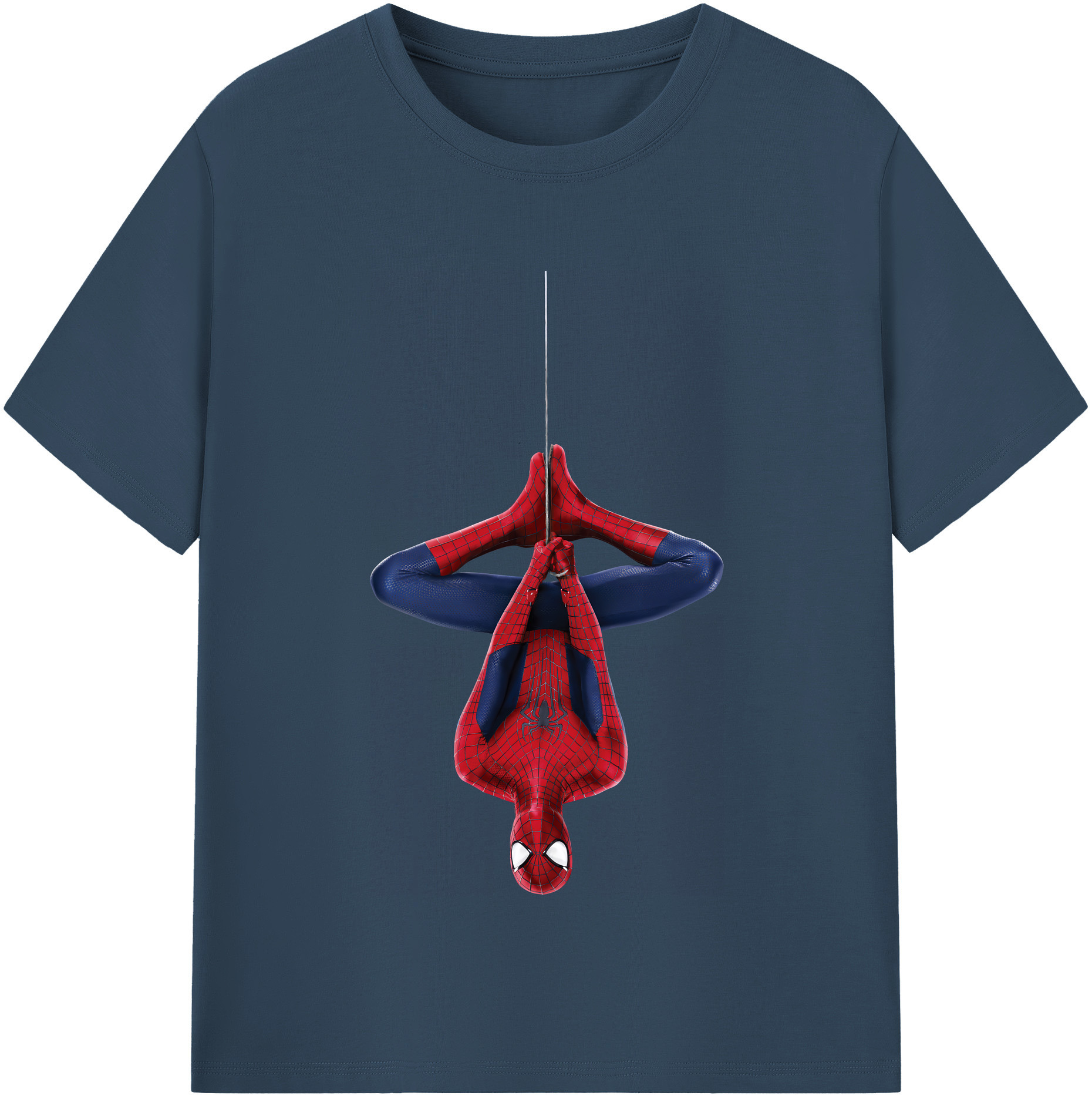 （画像用） Spider Man スパイダーマン 綿100％半袖Tシャツ（フロントプリント）