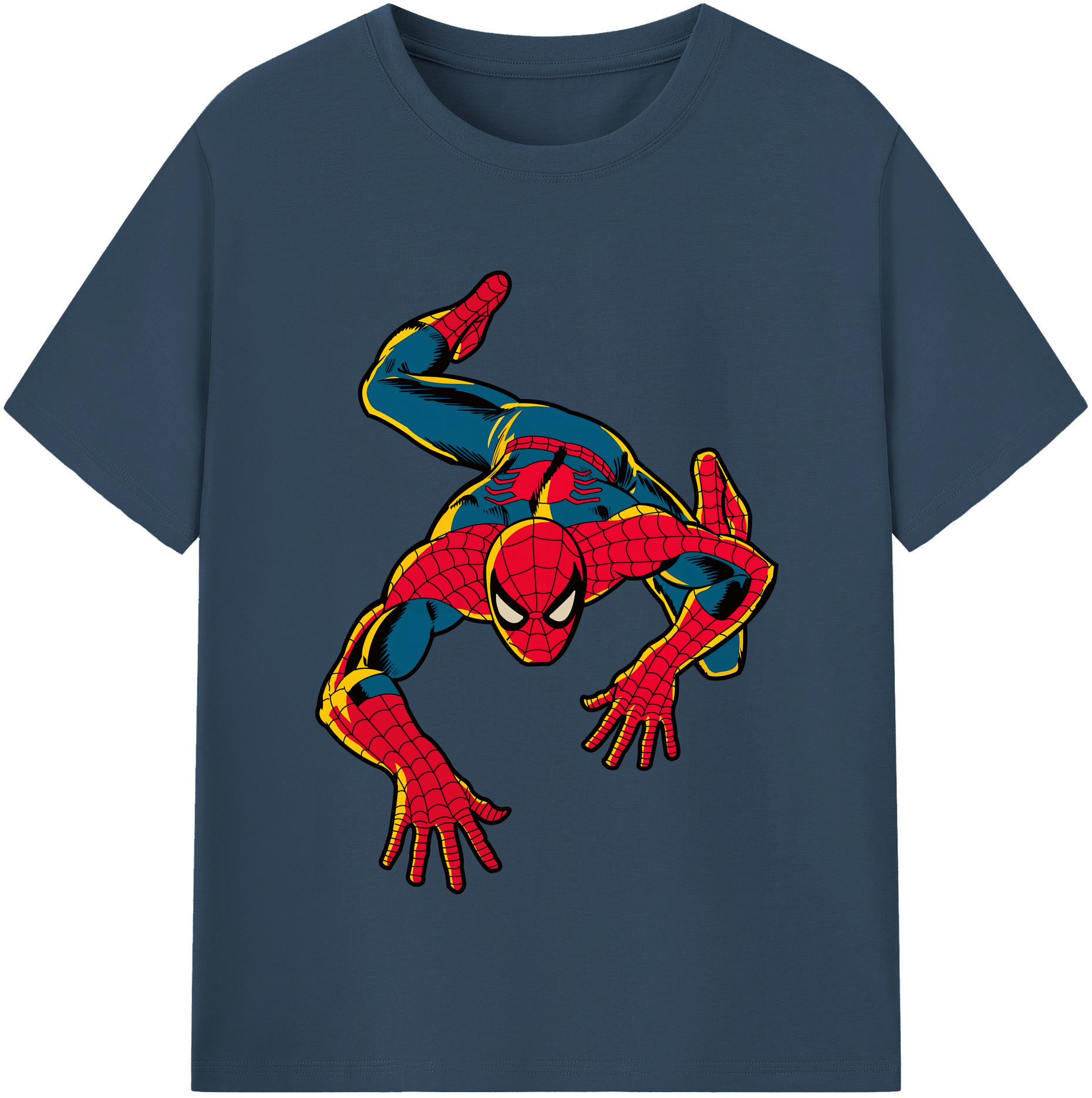 （画像用） Spider Man スパイダーマン 綿100％半袖Tシャツ（フロントプリント）