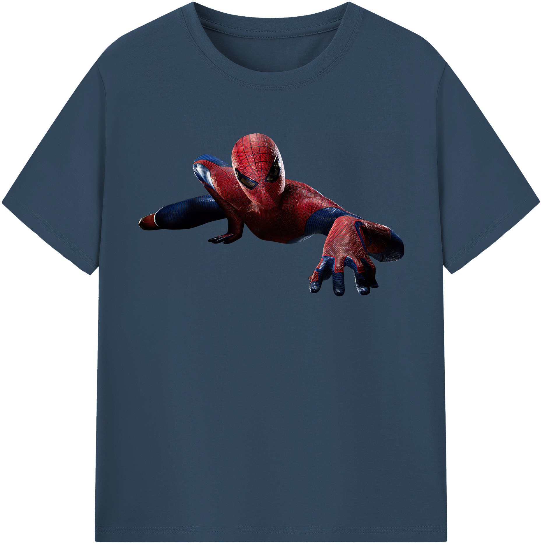 （画像用） Spider Man スパイダーマン 綿100％半袖Tシャツ（フロントプリント）