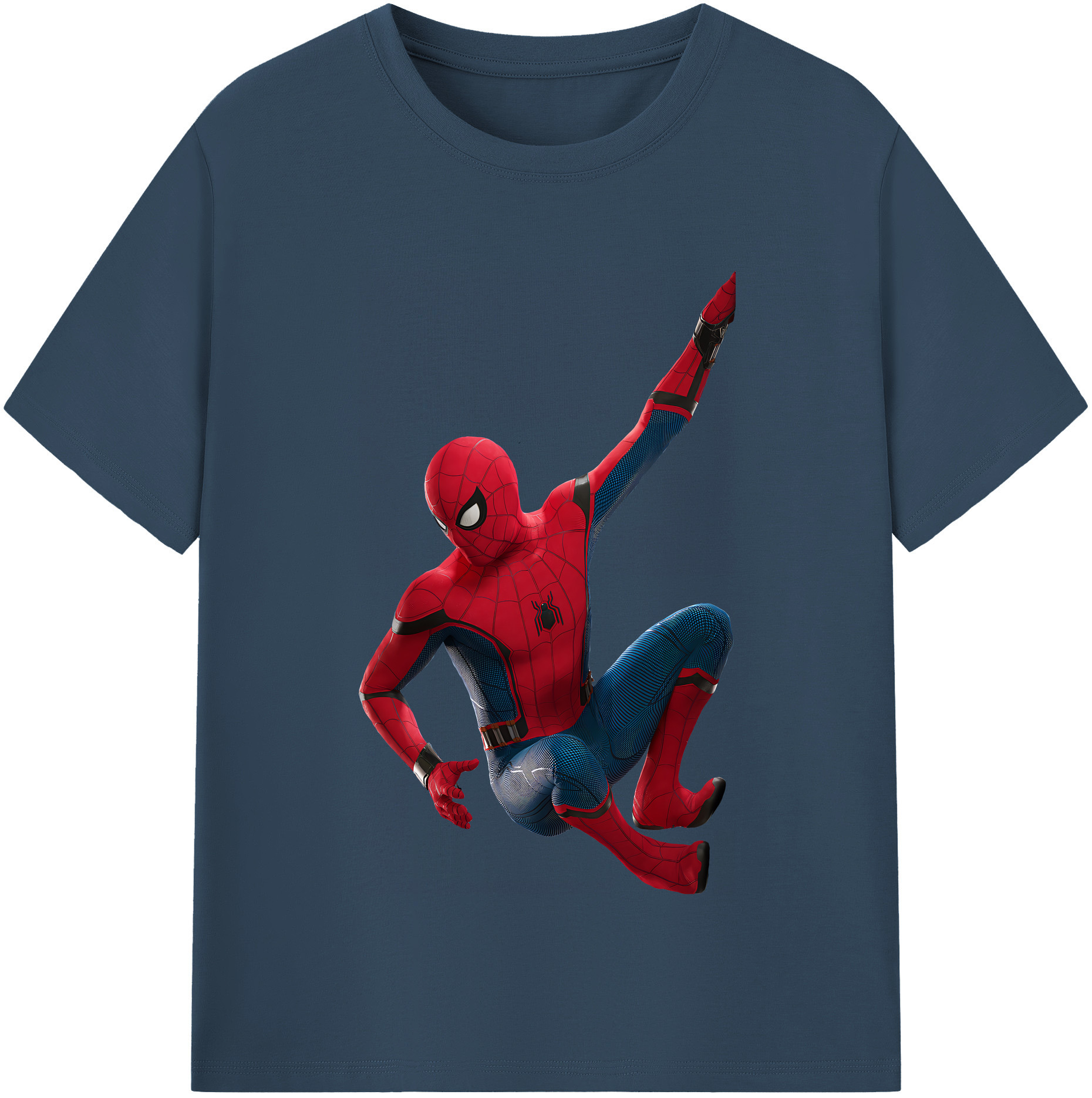 （画像用） Spider Man スパイダーマン 綿100％半袖Tシャツ（フロントプリント）