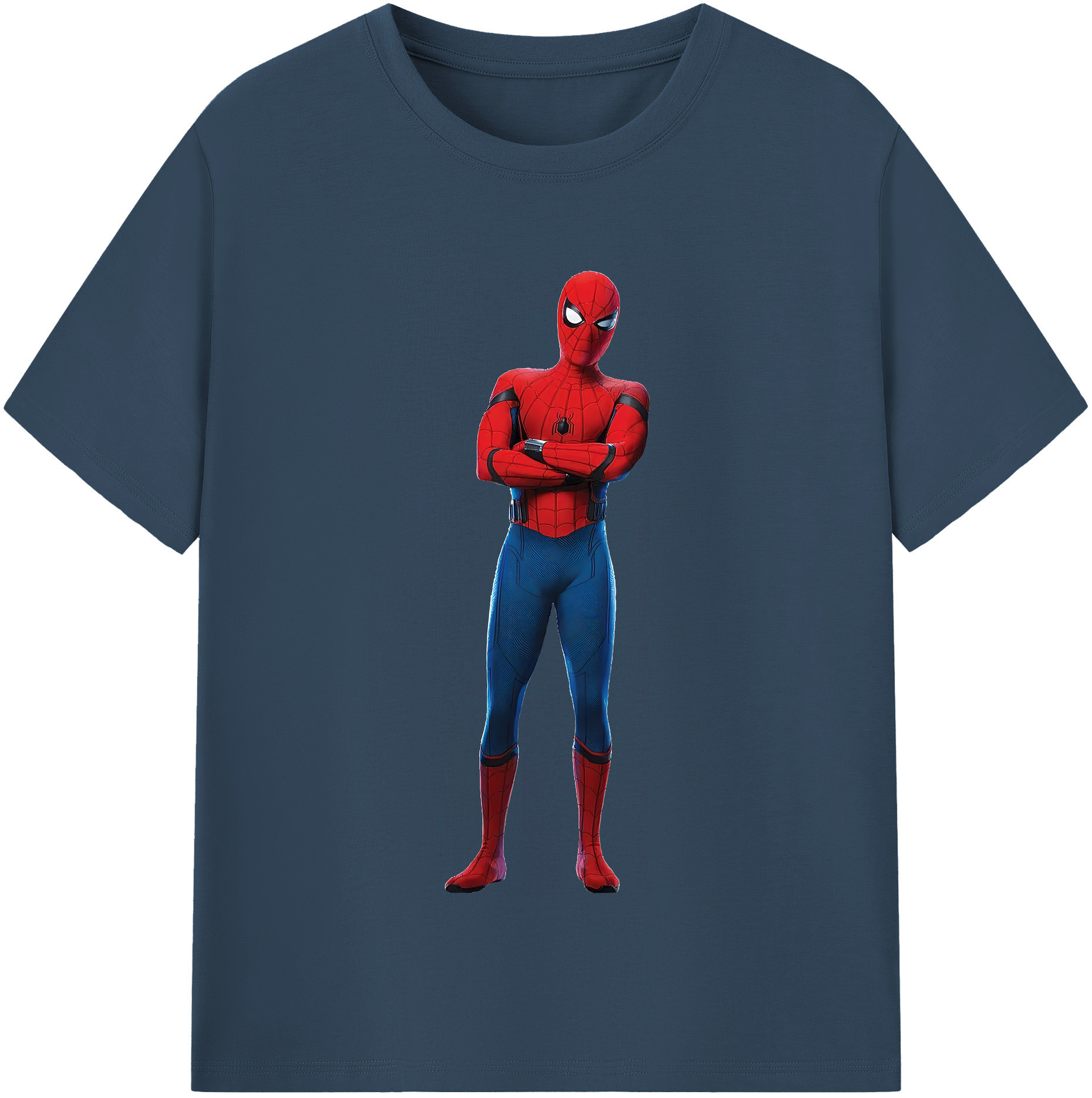 （画像用） Spider Man スパイダーマン 綿100％半袖Tシャツ（フロントプリント）