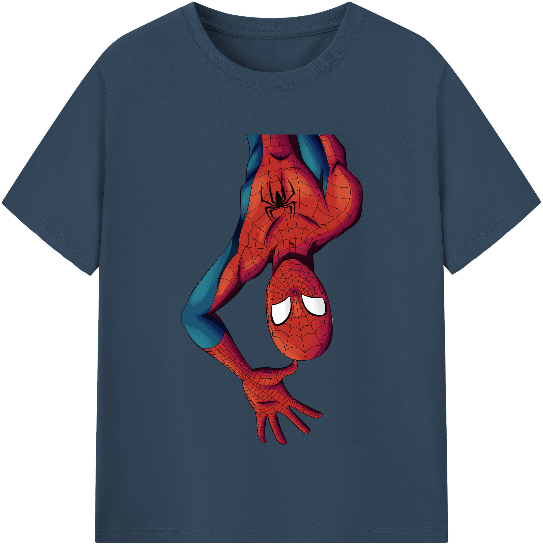 （画像用） Spider Man スパイダーマン 綿100％半袖Tシャツ（フロントプリント）