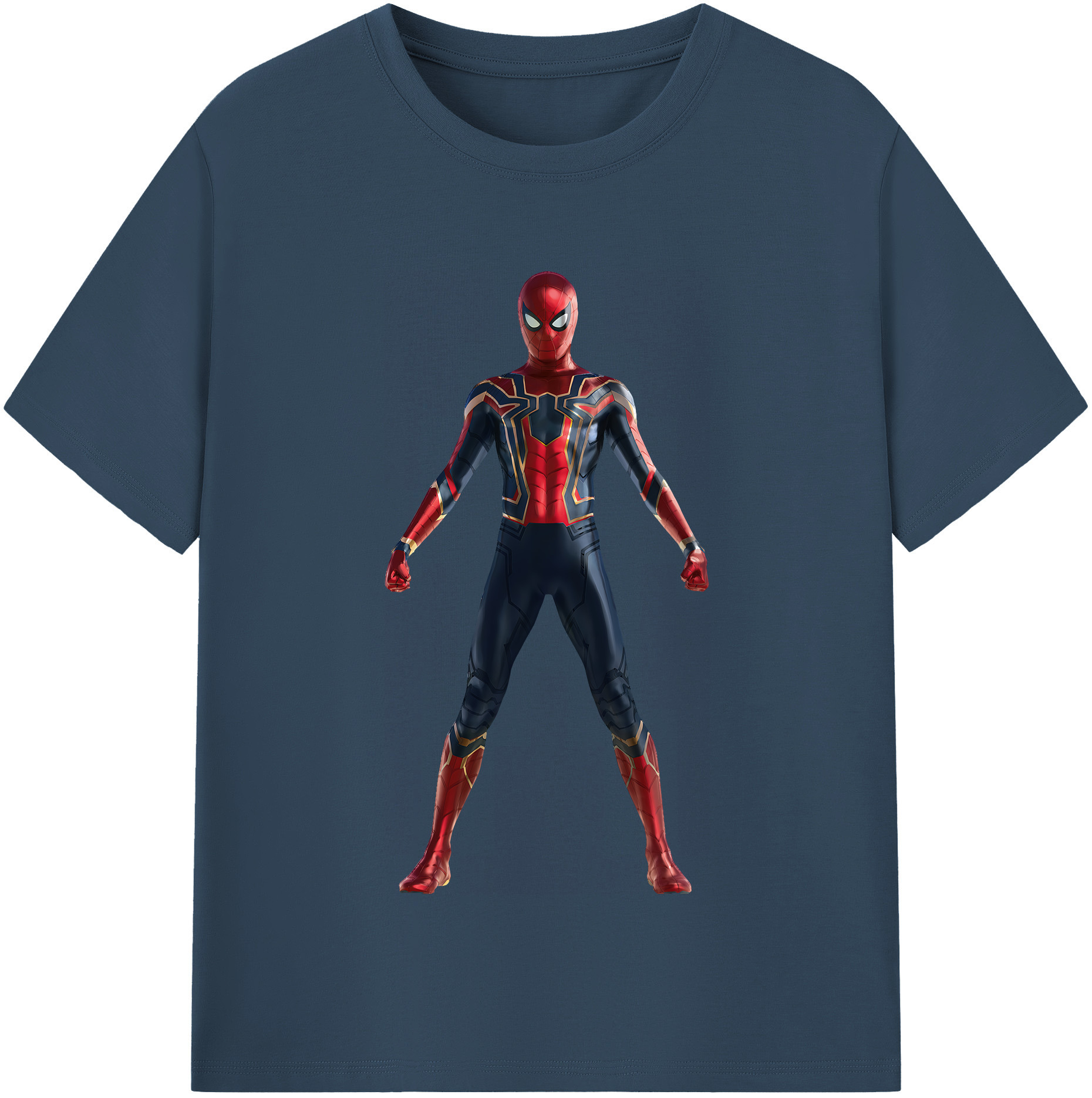 （画像用） Spider Man スパイダーマン 綿100％半袖Tシャツ（フロントプリント）