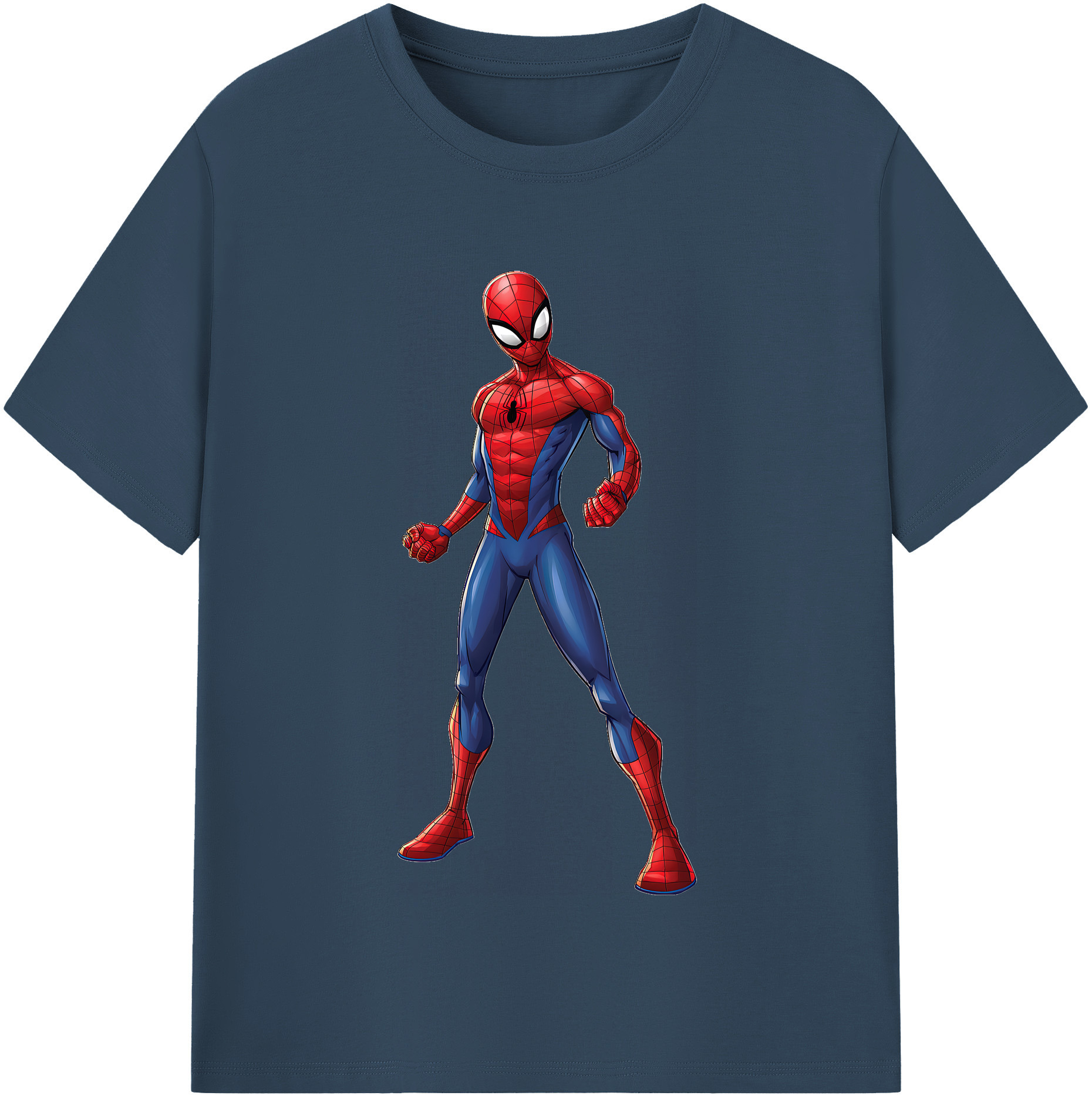 （画像用） Spider Man スパイダーマン 綿100％半袖Tシャツ（フロントプリント）