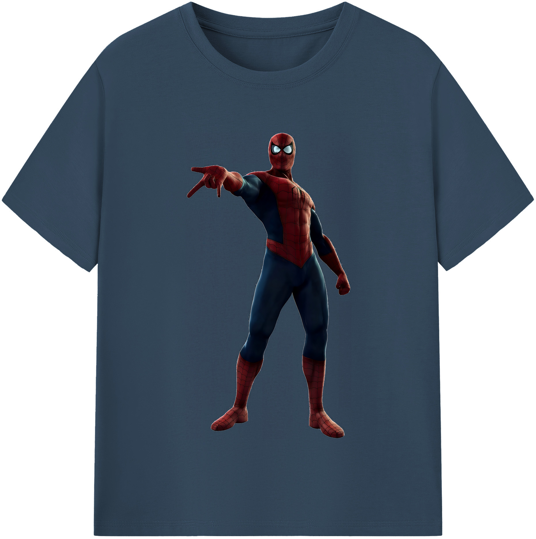 （画像用） Spider Man スパイダーマン 綿100％半袖Tシャツ（フロントプリント）