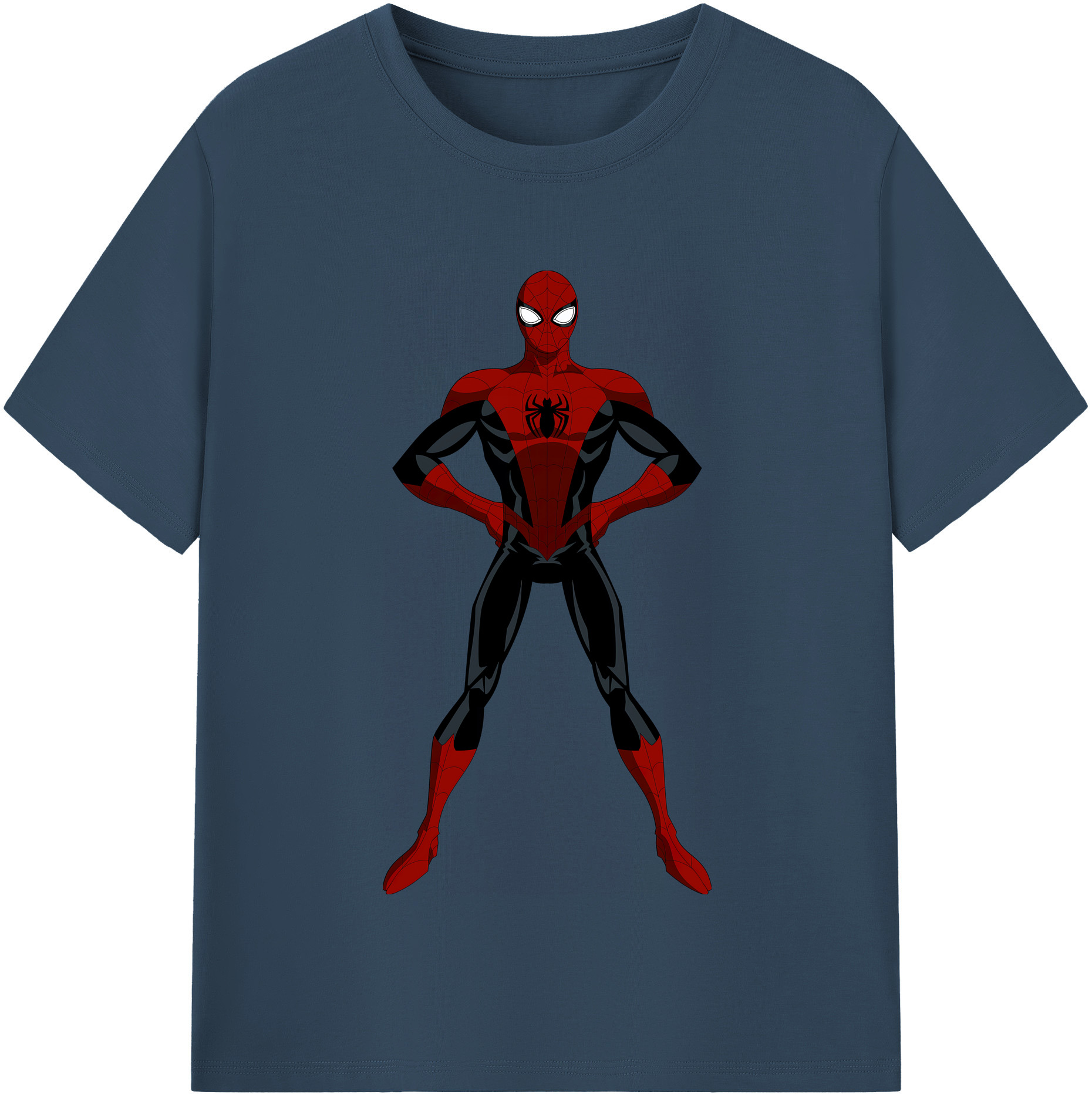 （画像用） Spider Man スパイダーマン 綿100％半袖Tシャツ（フロントプリント）