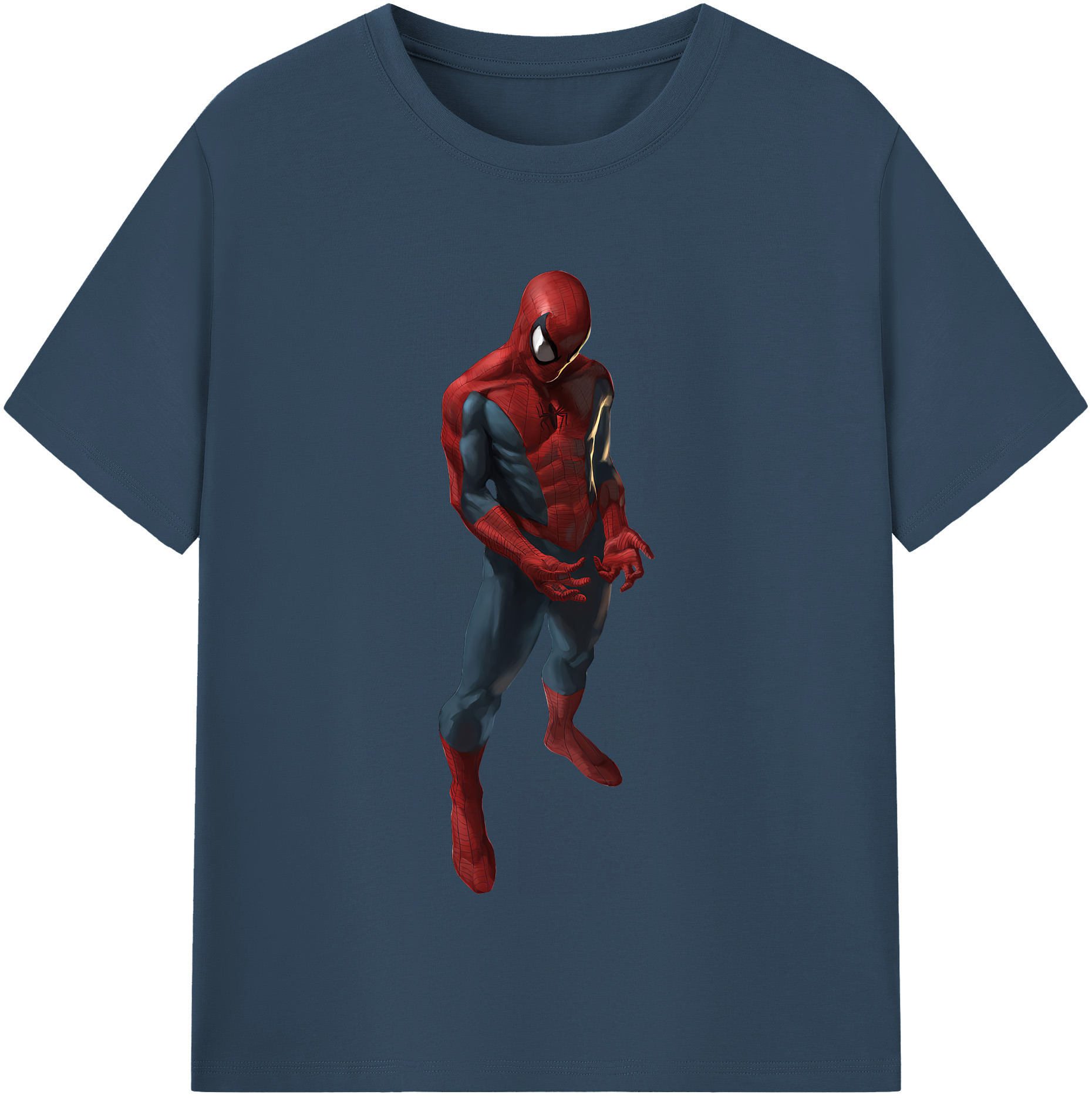 （画像用） Spider Man スパイダーマン 綿100％半袖Tシャツ（フロントプリント）