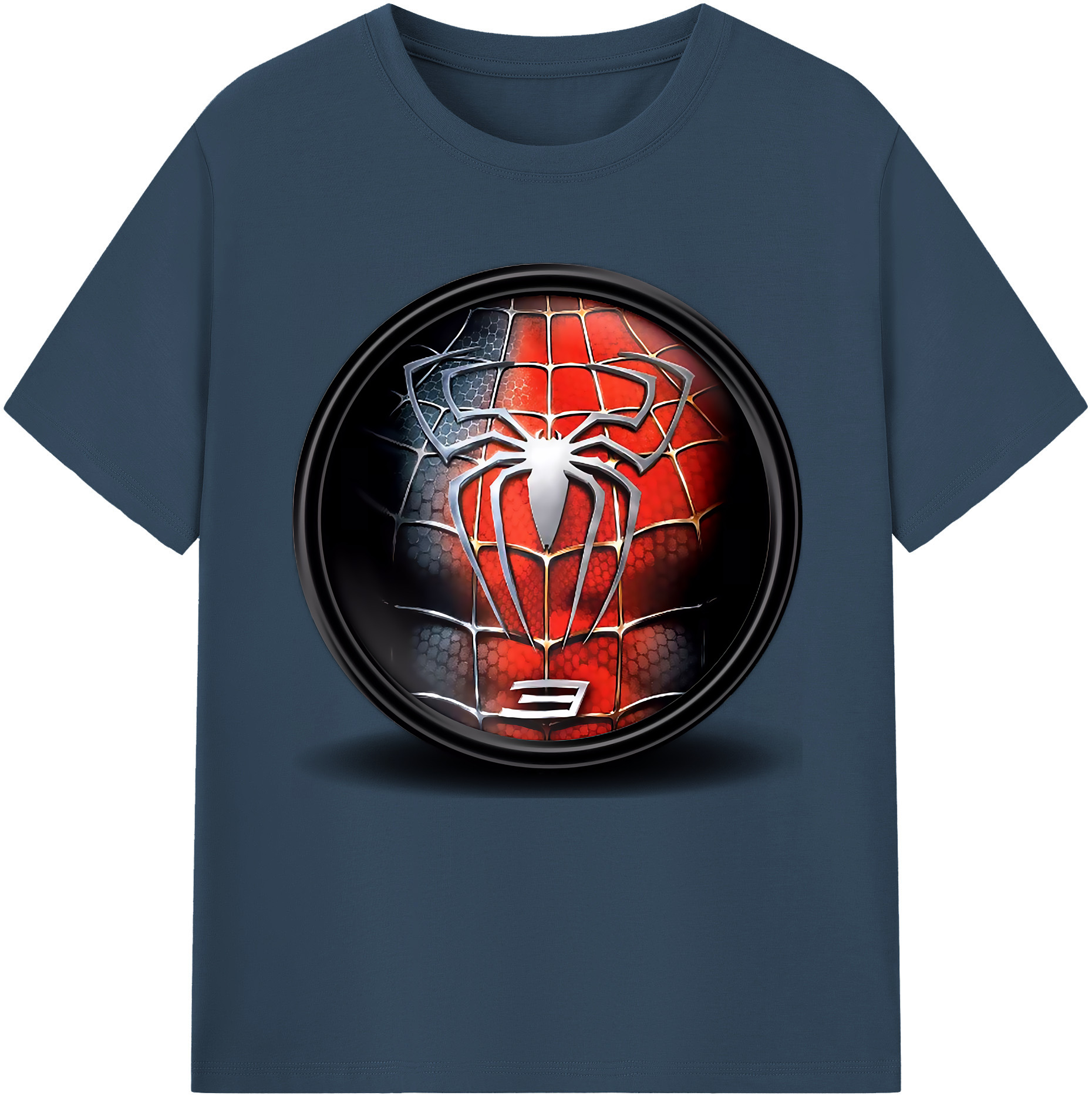 （画像用） Spider Man スパイダーマン 綿100％半袖Tシャツ（フロントプリント）