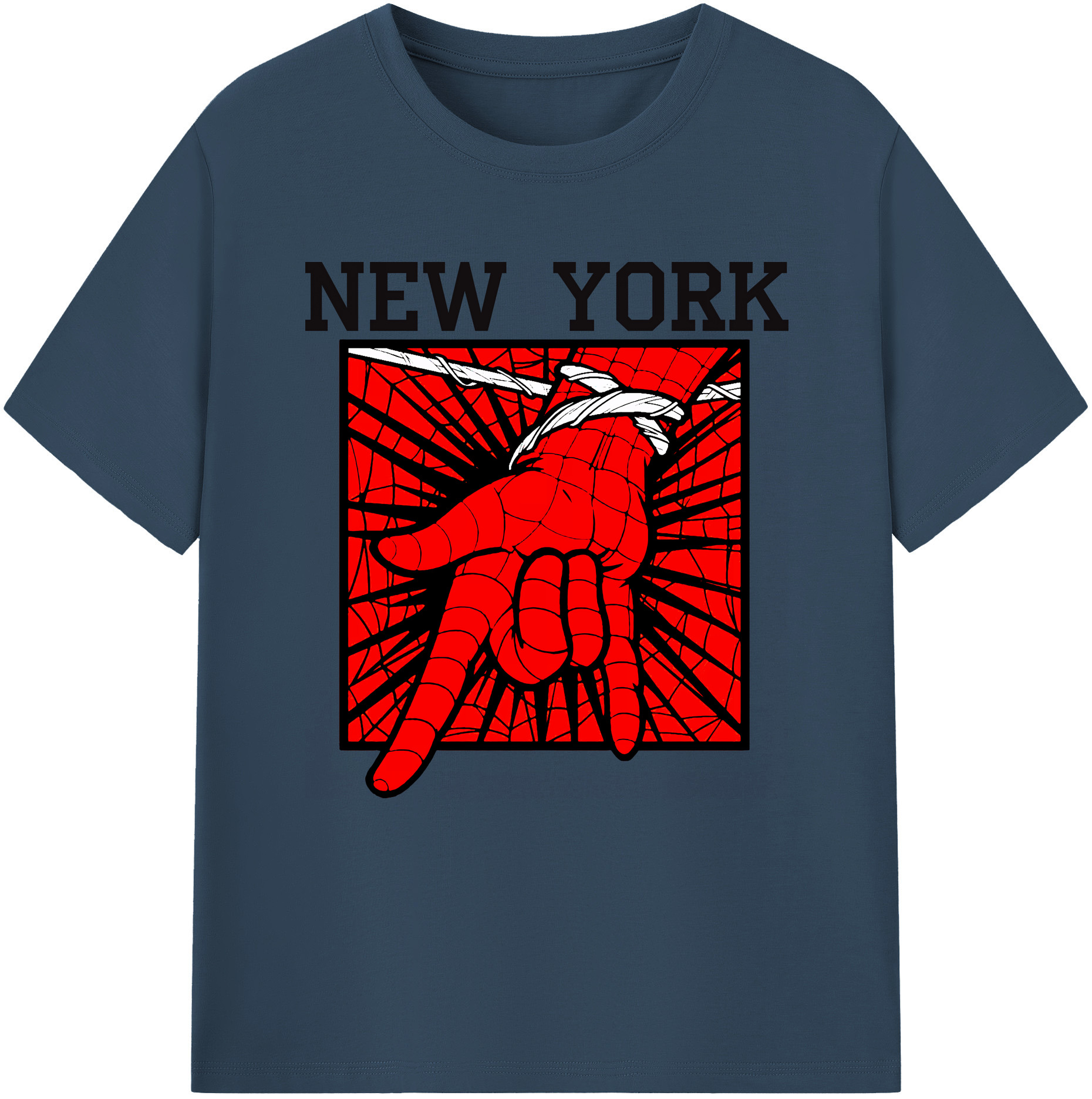 （画像用） Spider Man スパイダーマン 綿100％半袖Tシャツ（フロントプリント）