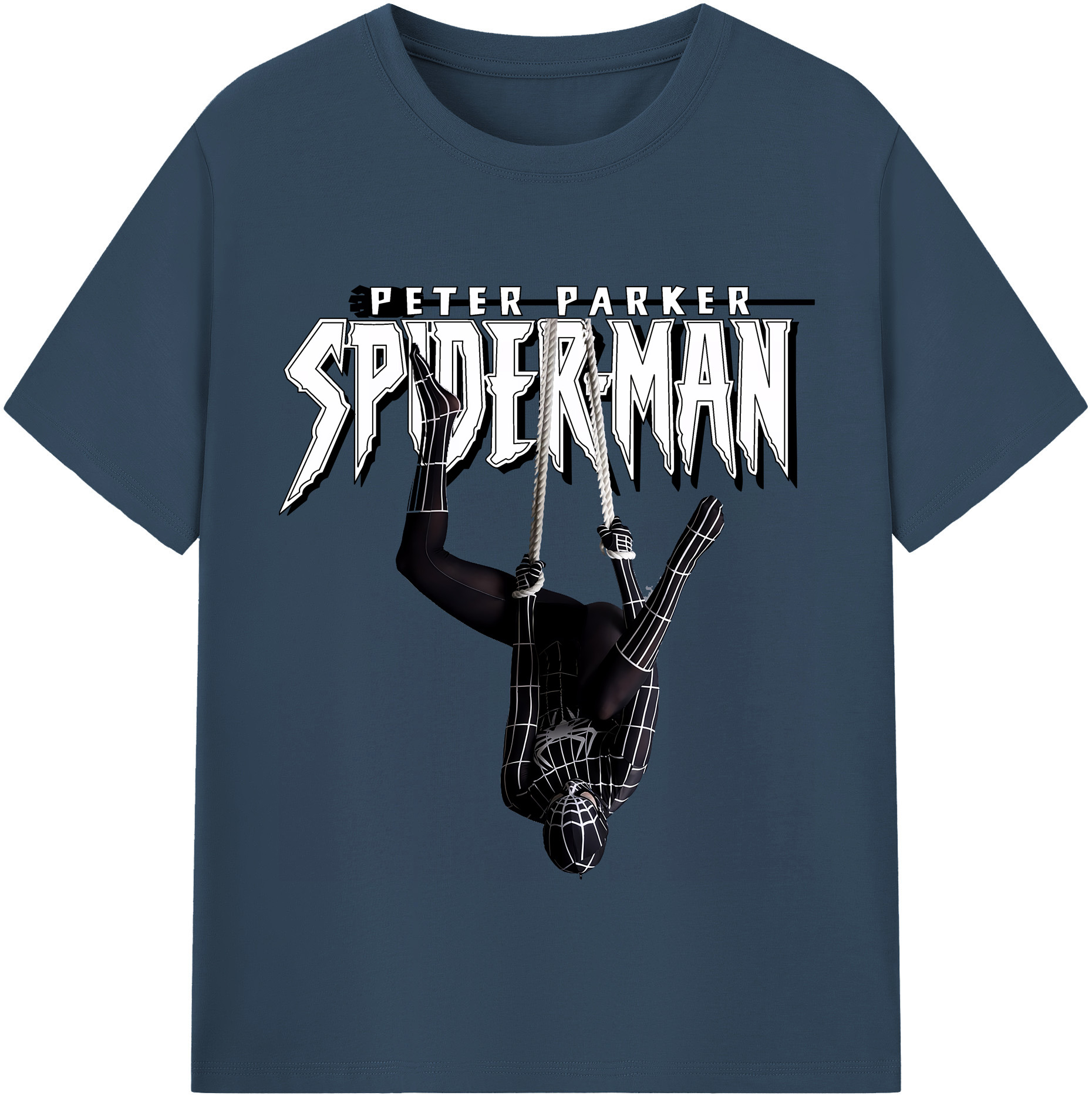 （画像用） Spider Man スパイダーマン 綿100％半袖Tシャツ（フロントプリント）